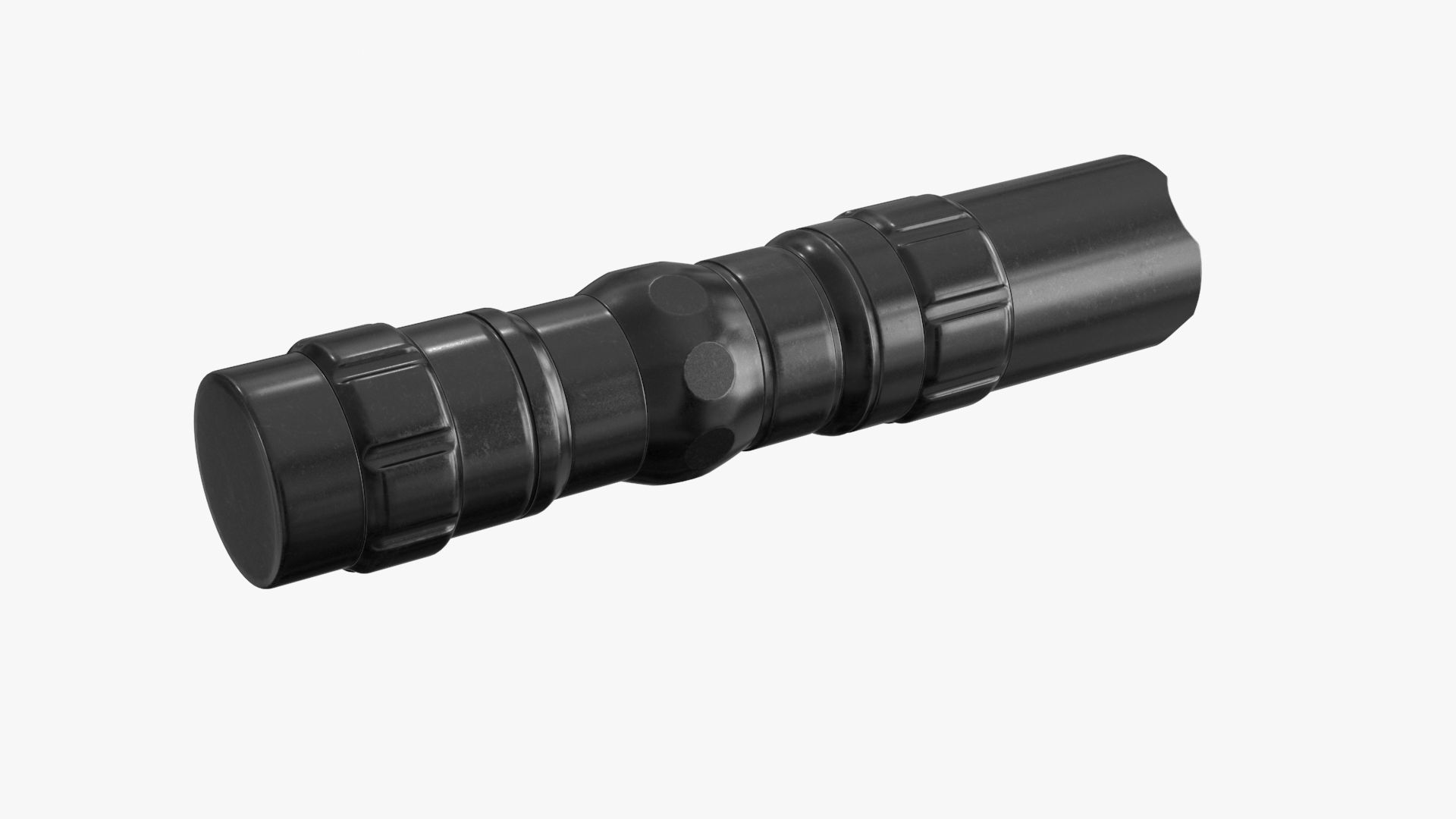 Police Flashlight Low-poly 3D model_12