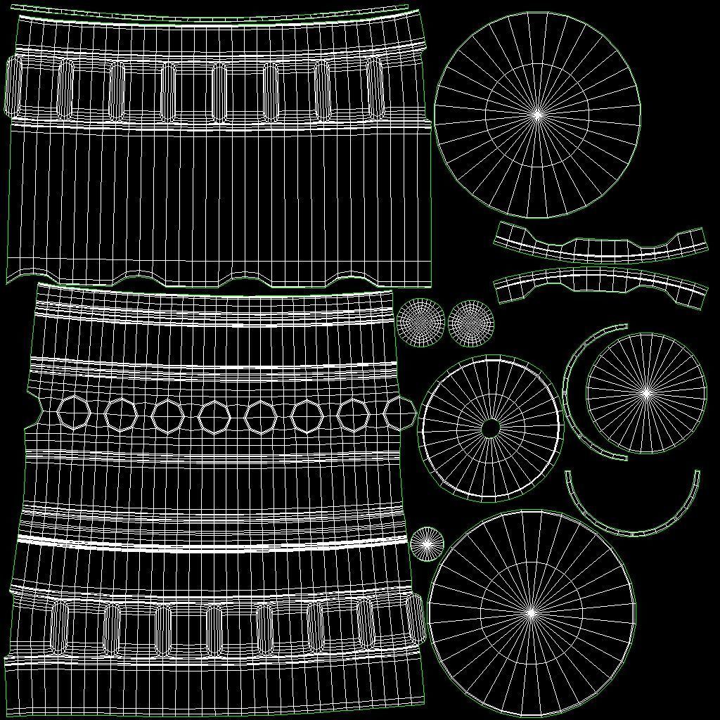 Police Flashlight Low-poly 3D model_14