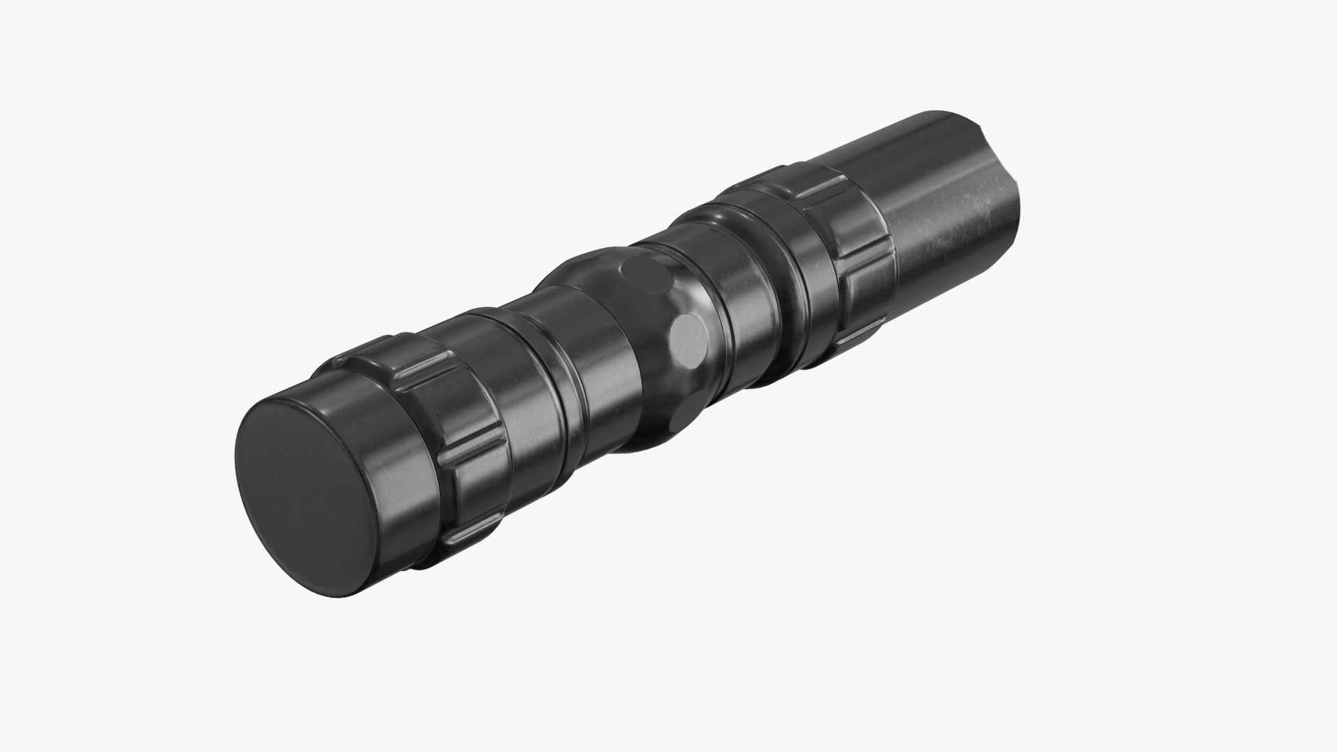 Police Flashlight Low-poly 3D model_11