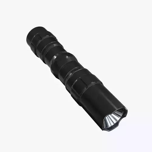 Police Flashlight Low-poly 3D model