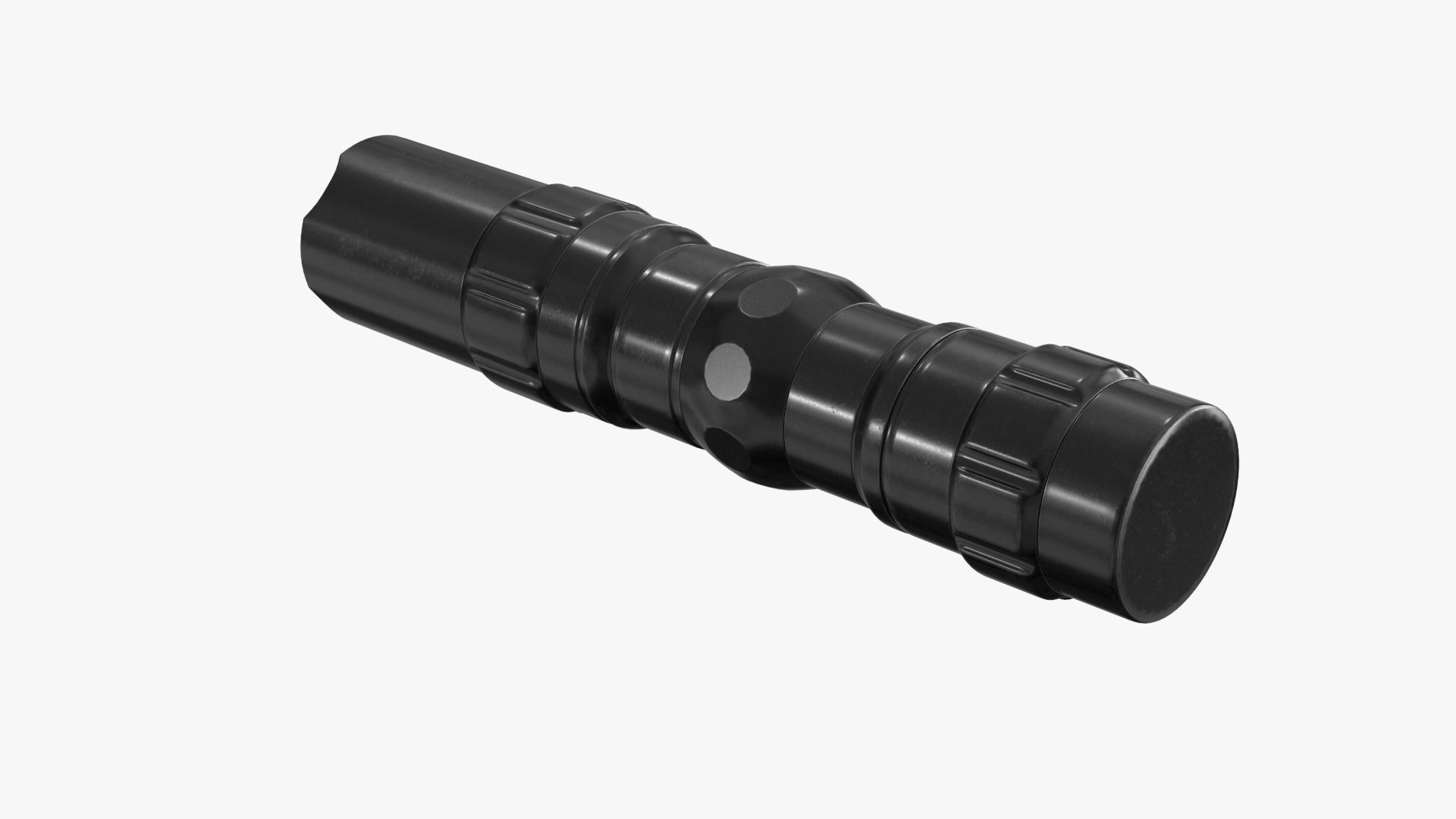 Police Flashlight Low-poly 3D model_9