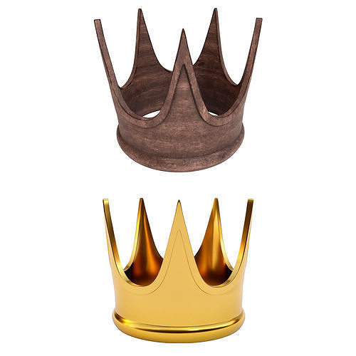 Crown 3d model gold star shaped light fixture 3D model