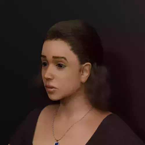 3D character female 3D model