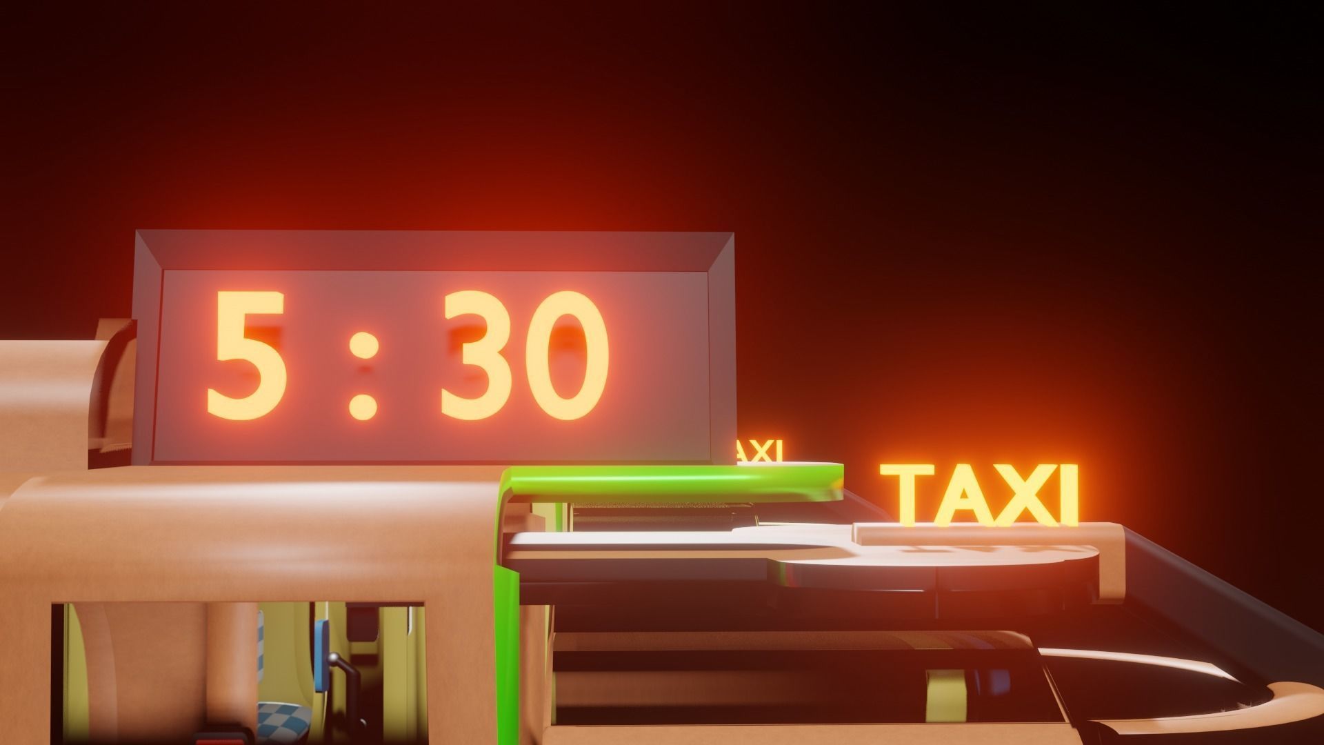 future taxi 2077 3D model_16