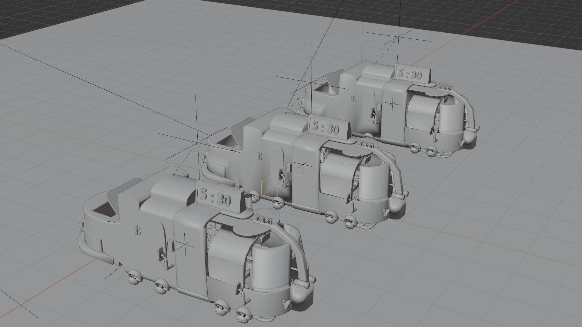 future taxi 2077 3D model_2