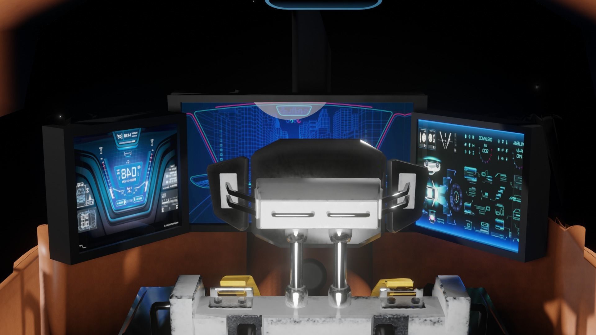 future taxi 2077 3D model_13