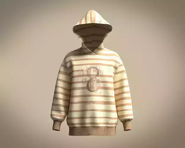 Hoodie-Form 8 striped hoodie