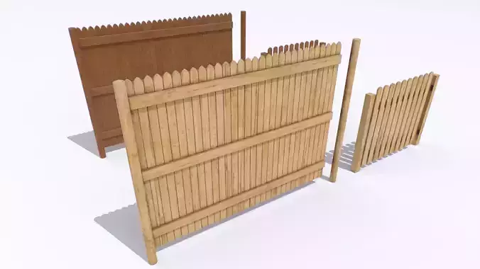 Wooden Fences Pack 1