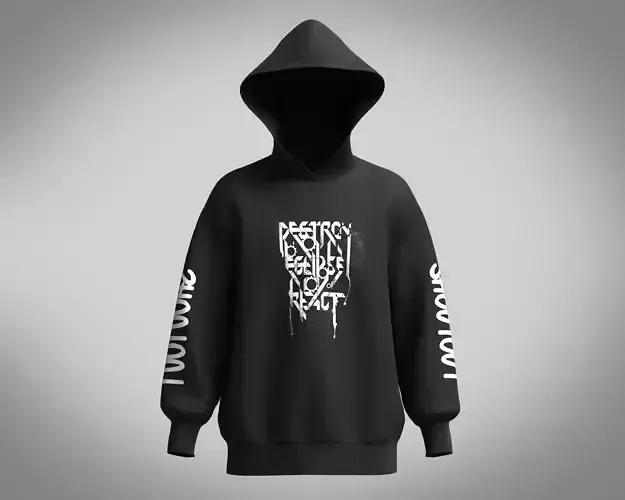 Hoodie-SHOUTOUT hoodie with lettering