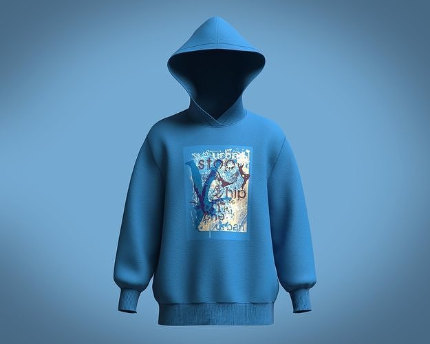 Hoodie-STOP hoodie 3D model