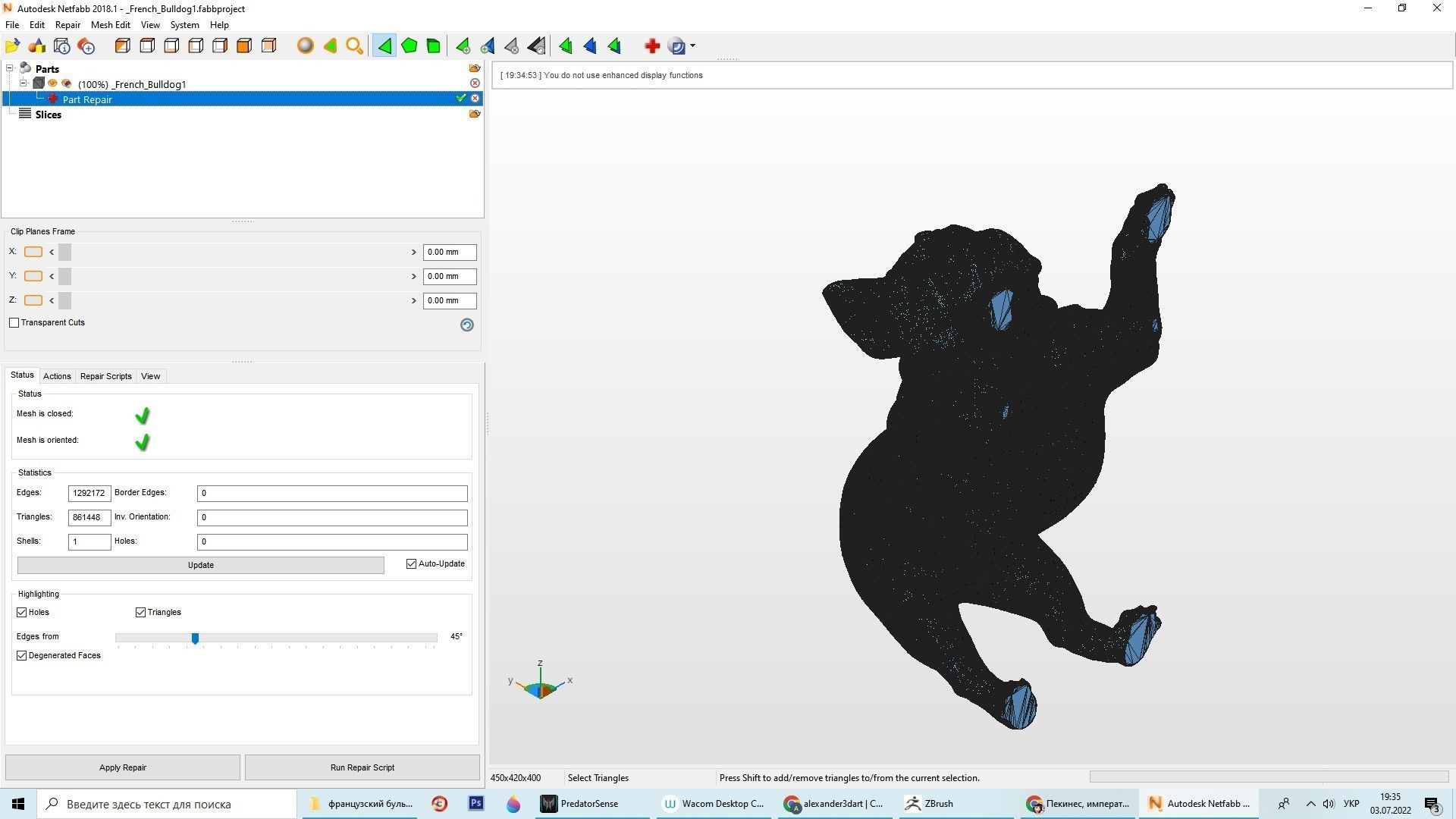 French Bulldog 3D print model_10