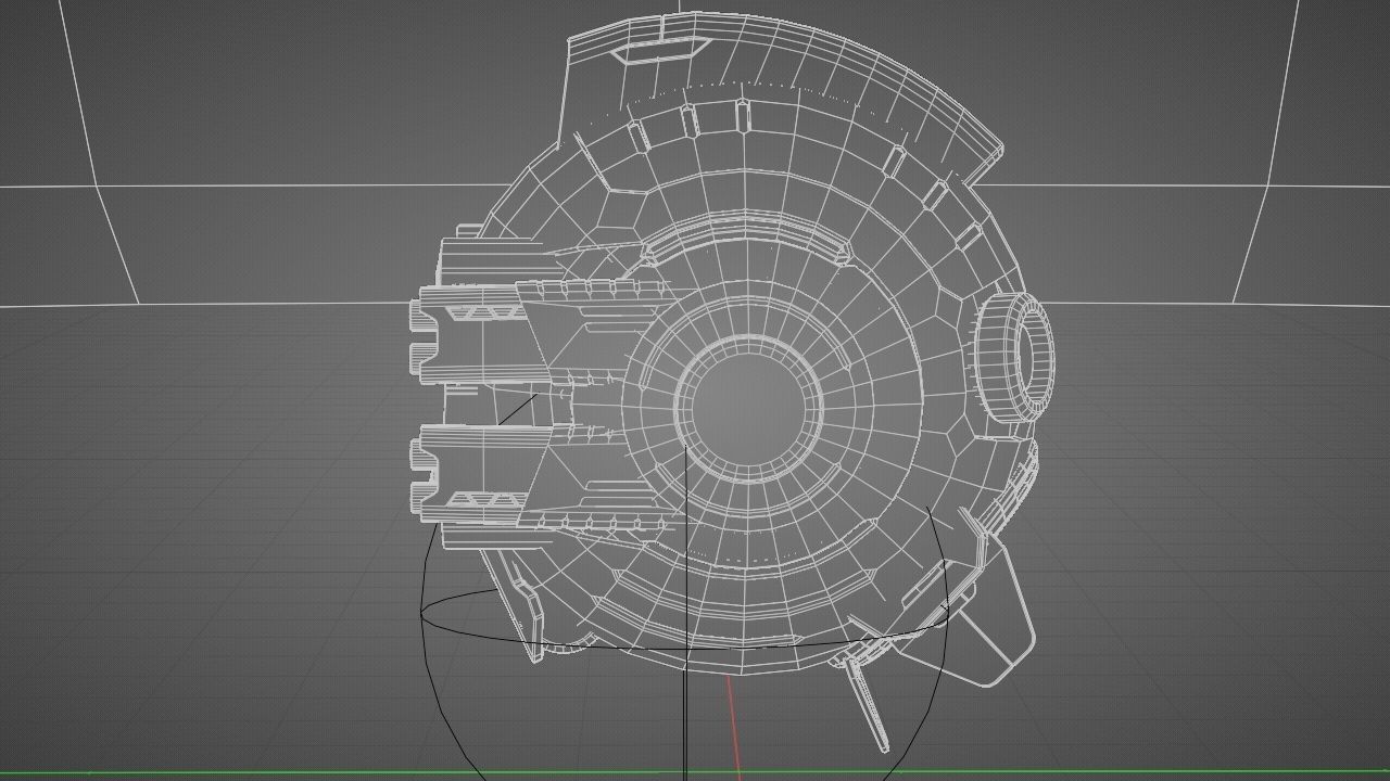 Combat Drone XM09 Rigged 3D model_37