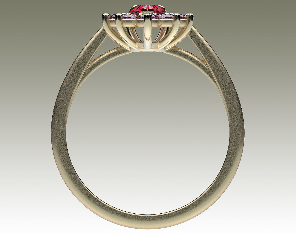 Ring Pear Halo 3D print model_6