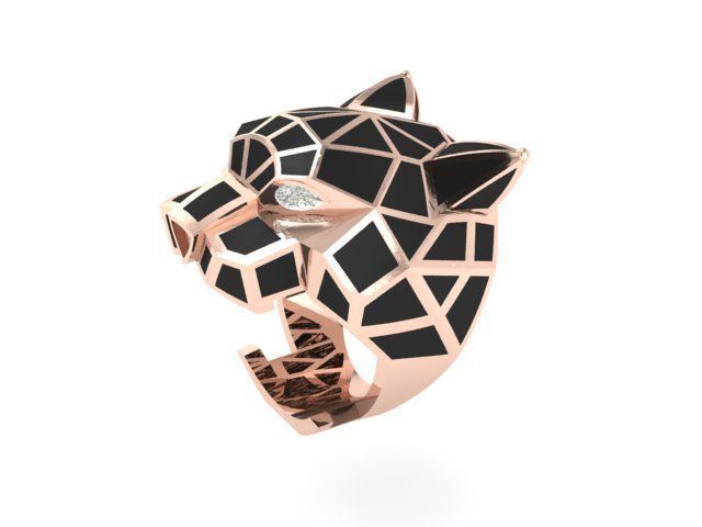 tiger ring 3D print model_1