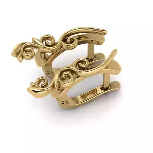 G0036 pair of gold plated cufflinks