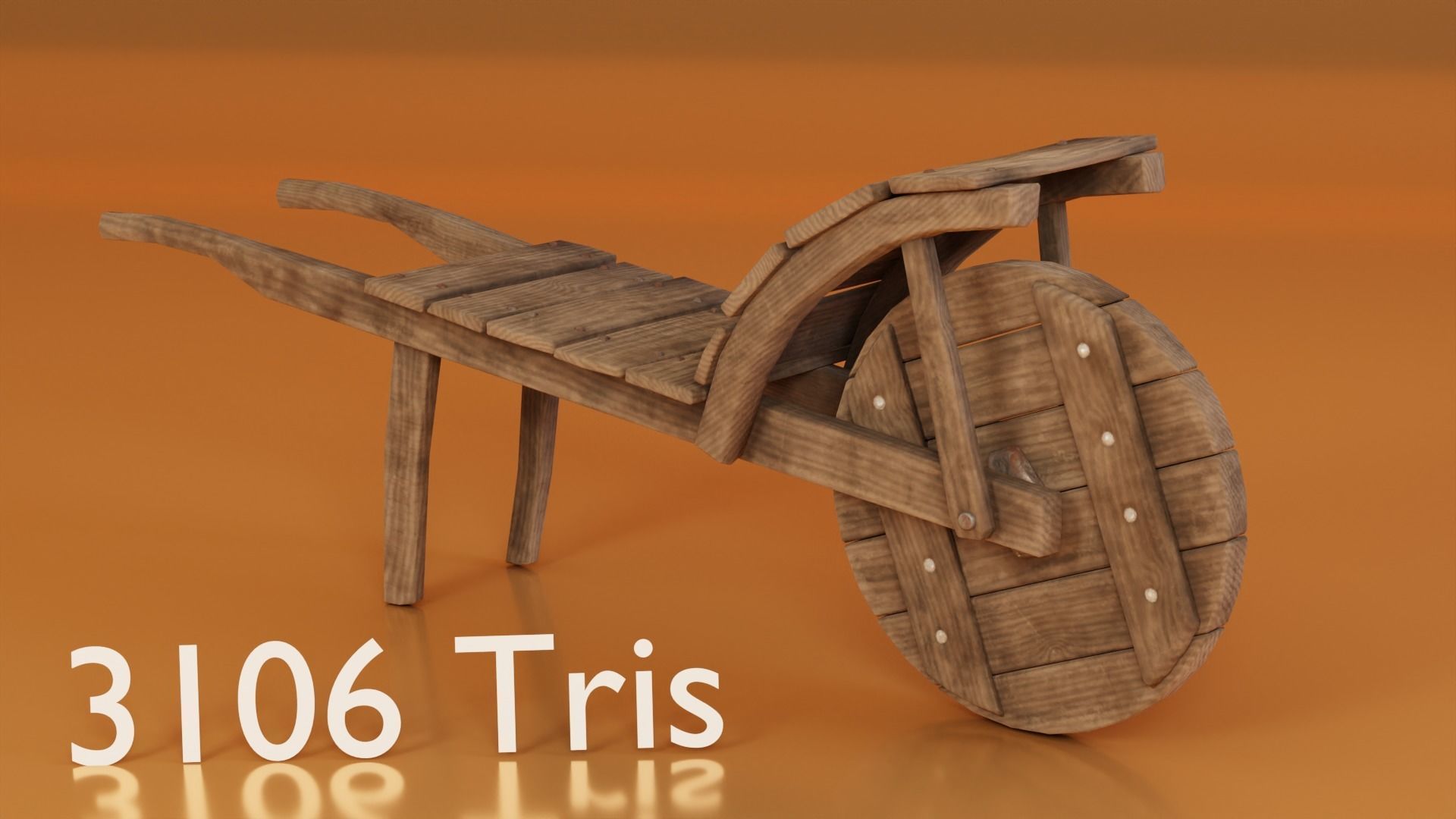 Low Poly Medieval Carts Low-poly 3D model_7
