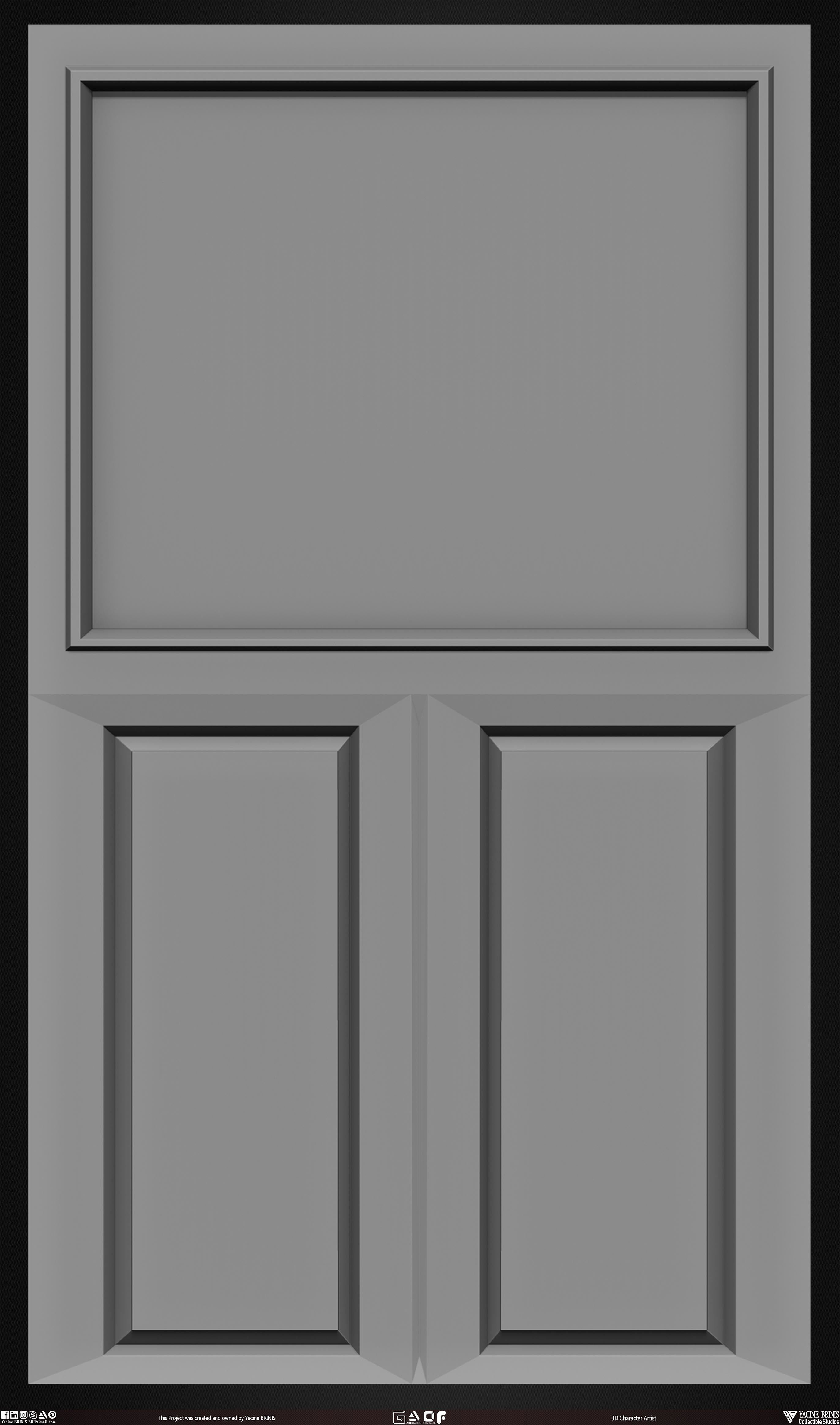 30 Doors Pack Vol 01 Low-poly 3D model_24