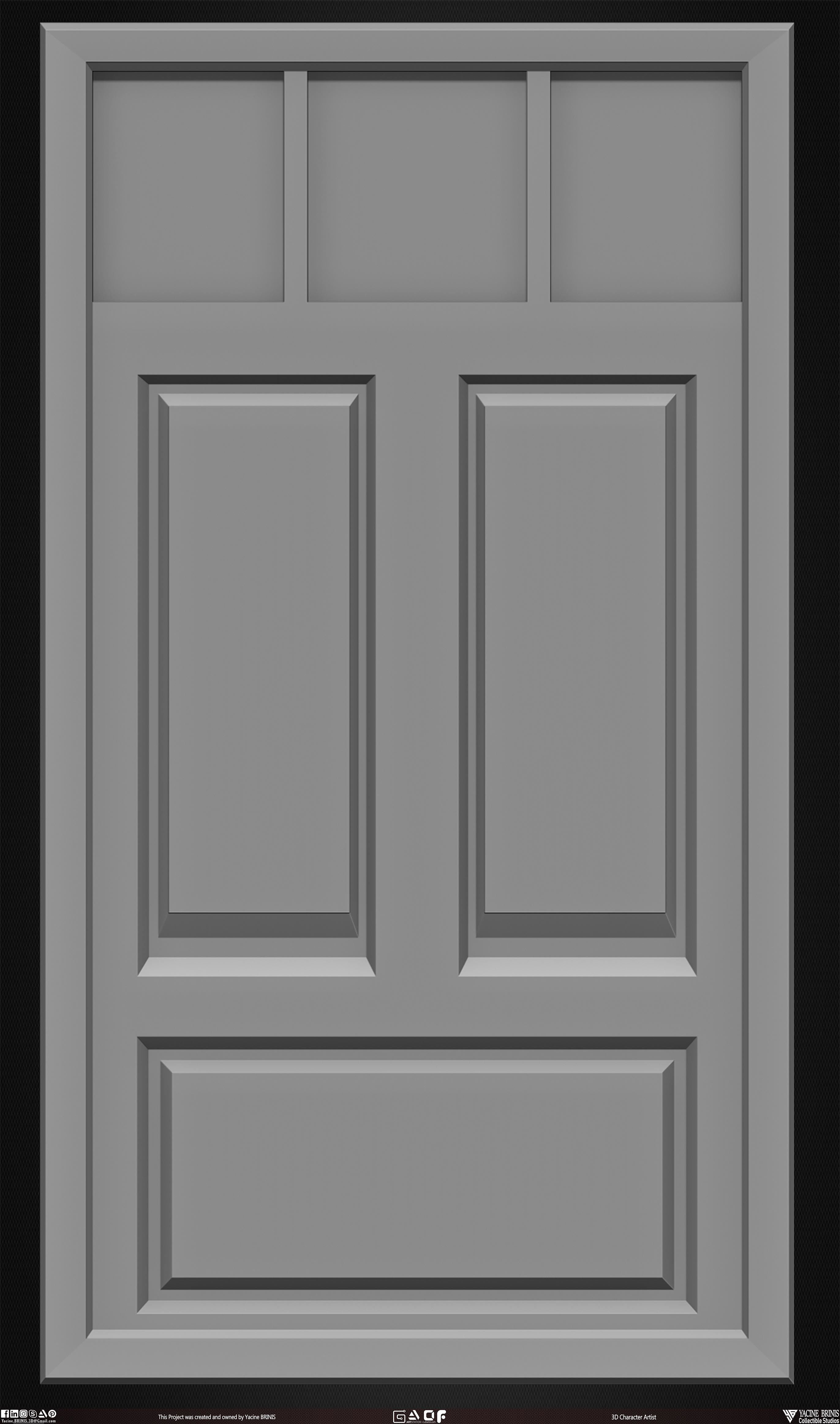 30 Doors Pack Vol 01 Low-poly 3D model_21