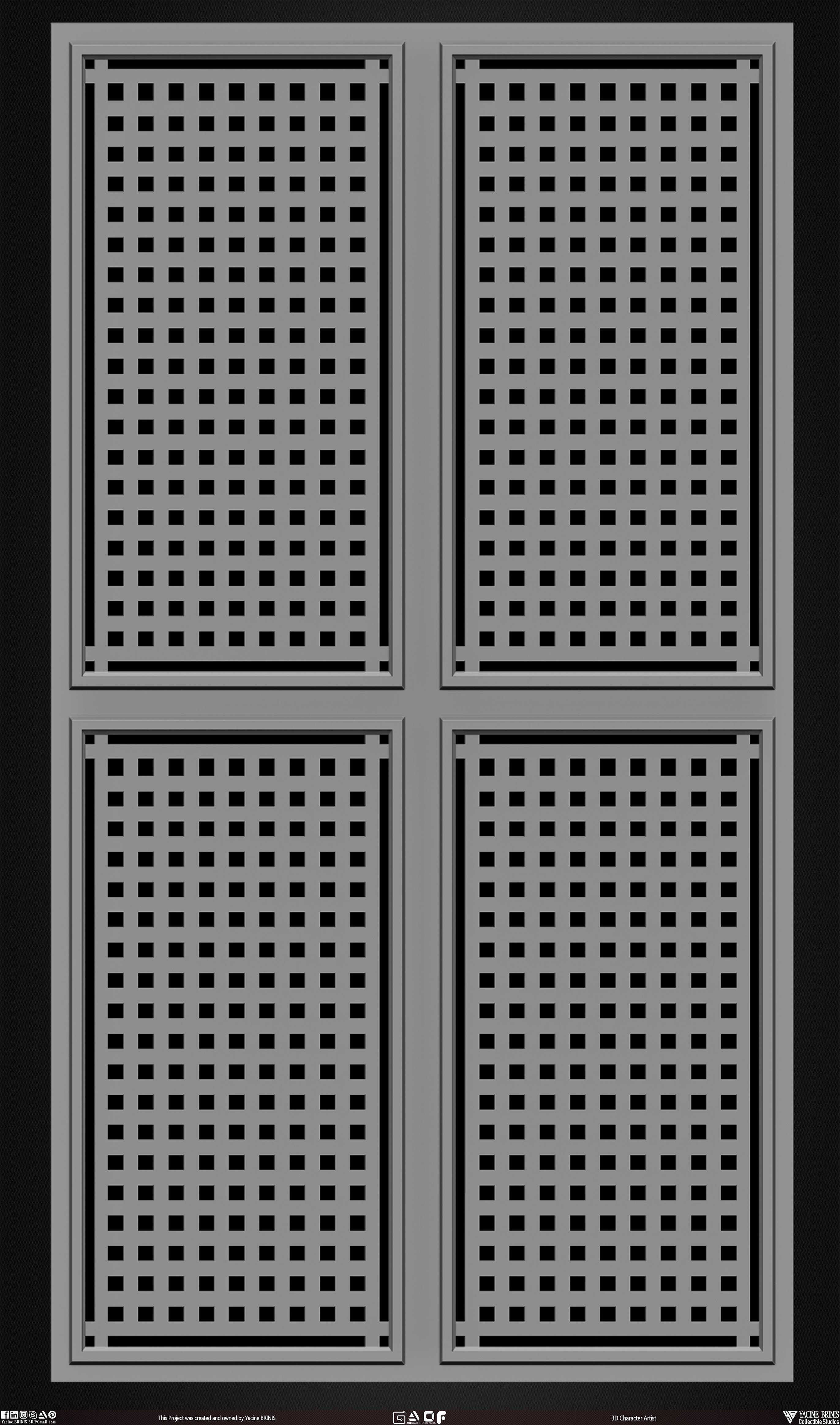 30 Doors Pack Vol 01 Low-poly 3D model_27