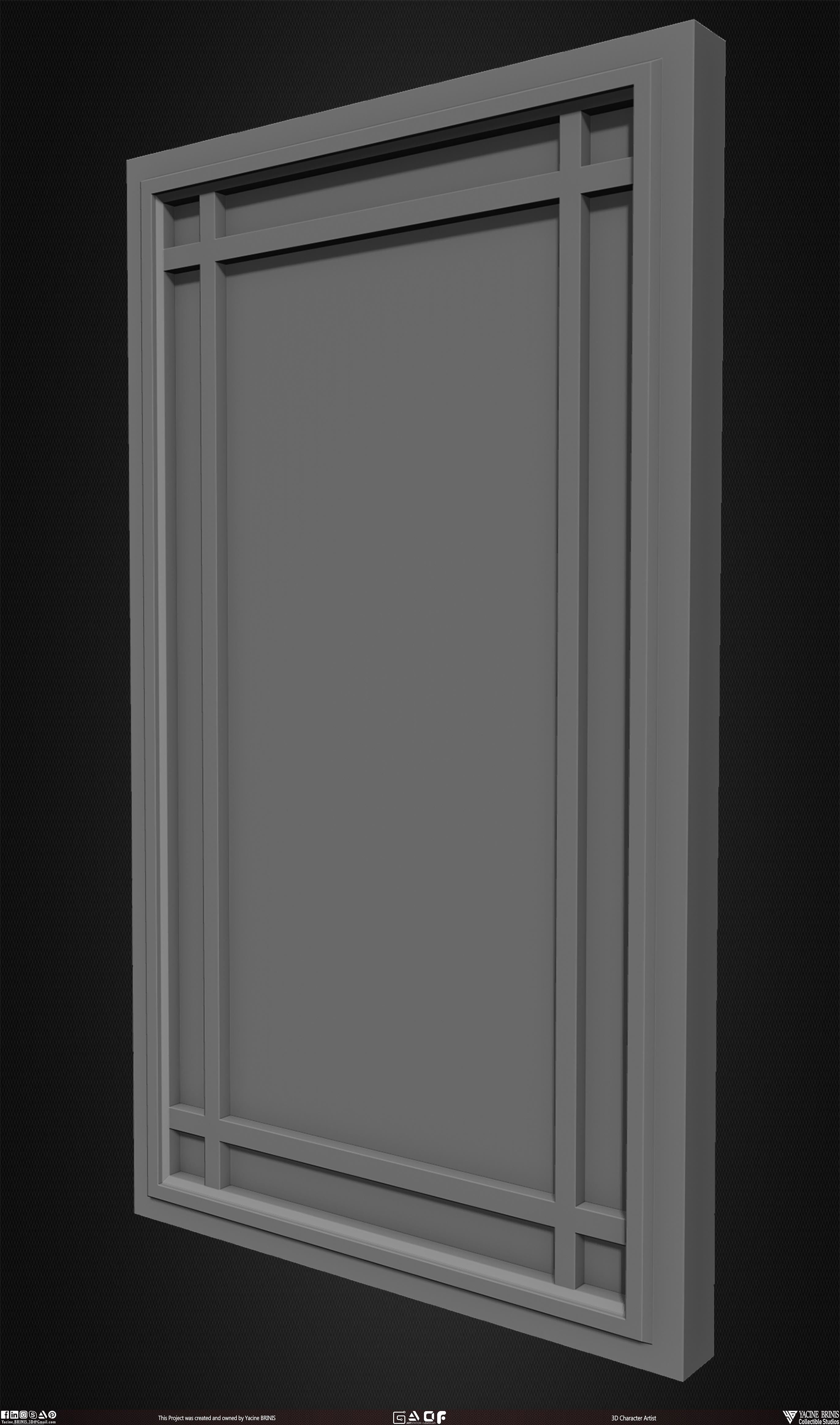 30 Doors Pack Vol 01 Low-poly 3D model_13