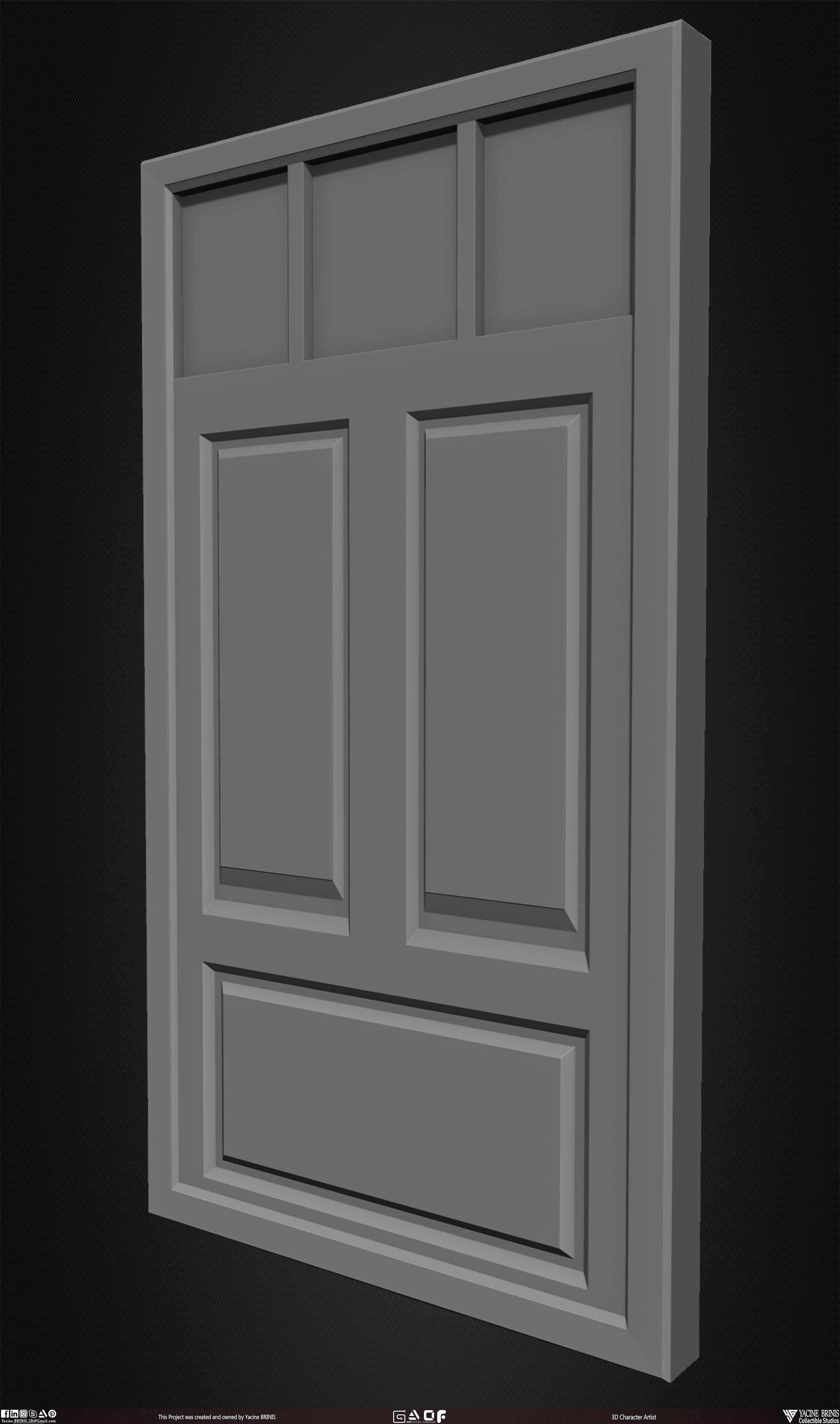 30 Doors Pack Vol 01 Low-poly 3D model_9