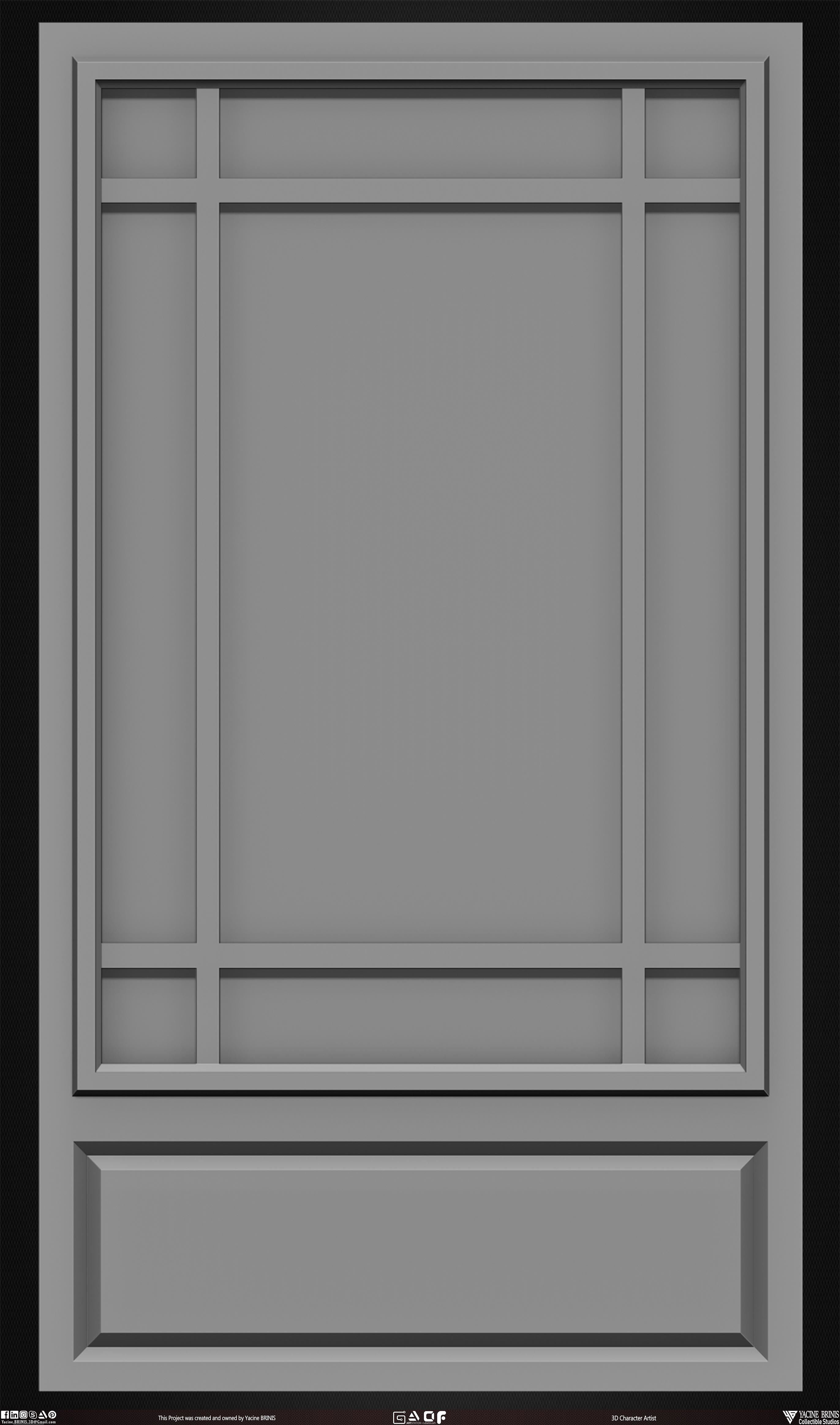 30 Doors Pack Vol 01 Low-poly 3D model_26