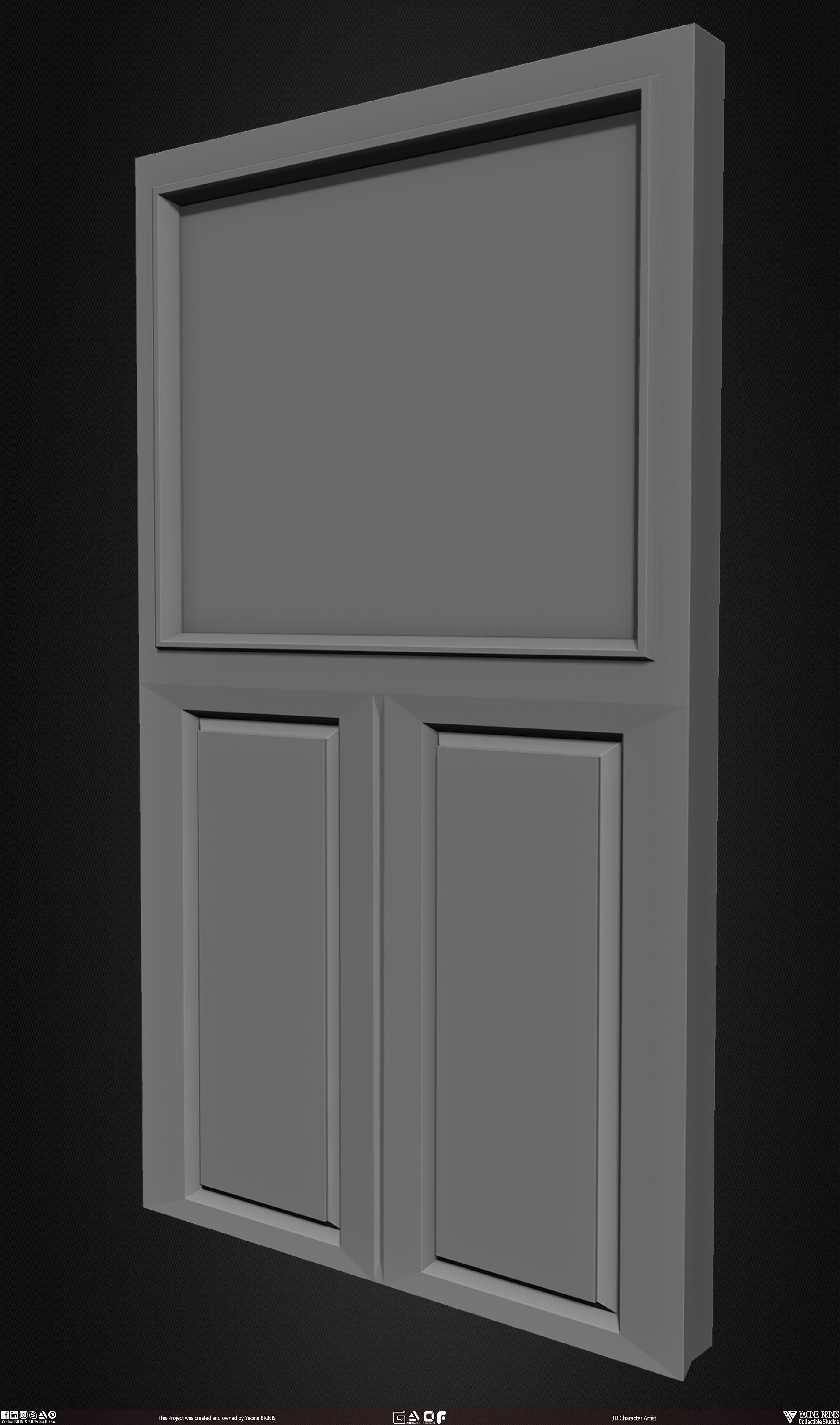 30 Doors Pack Vol 01 Low-poly 3D model_12