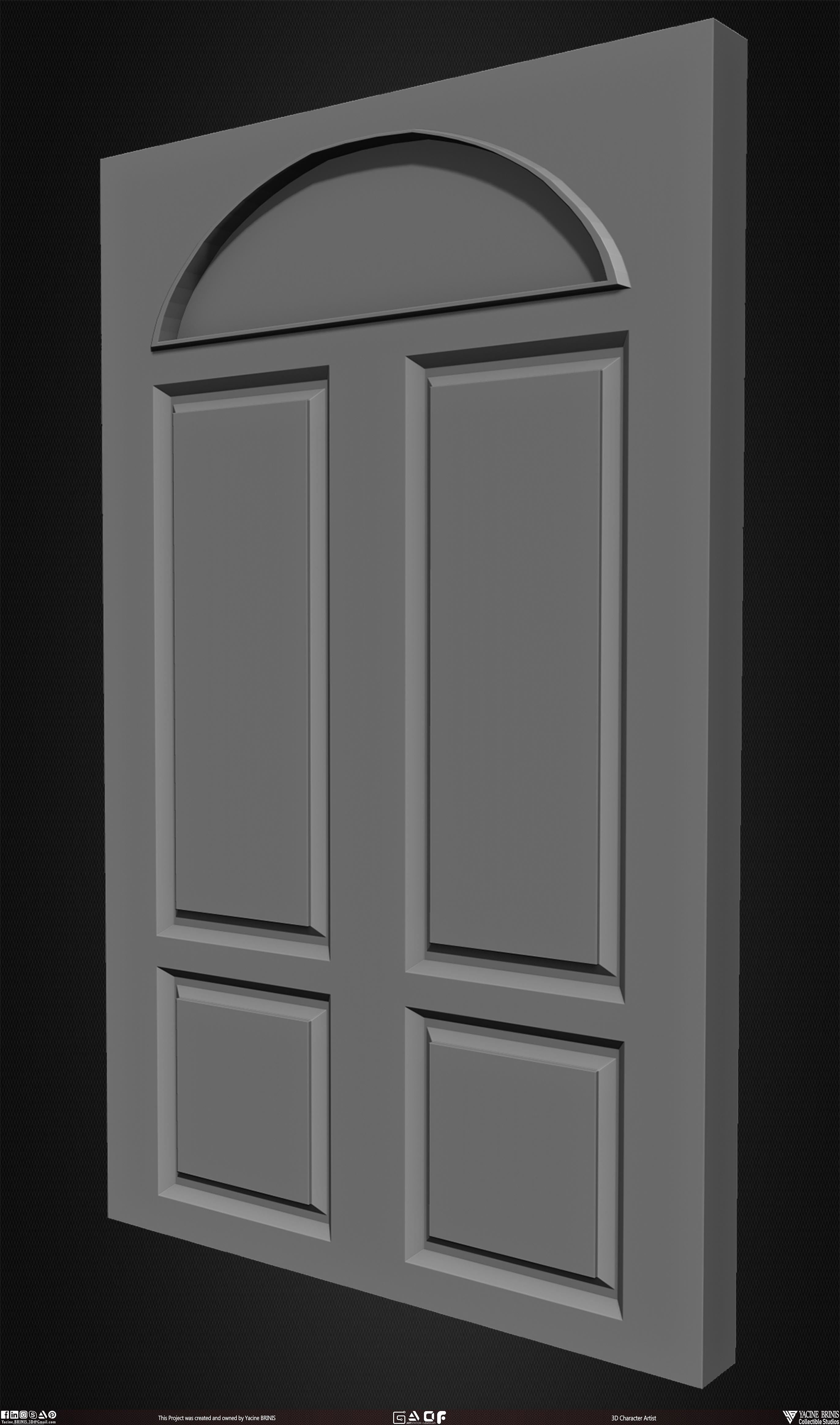 30 Doors Pack Vol 01 Low-poly 3D model_8