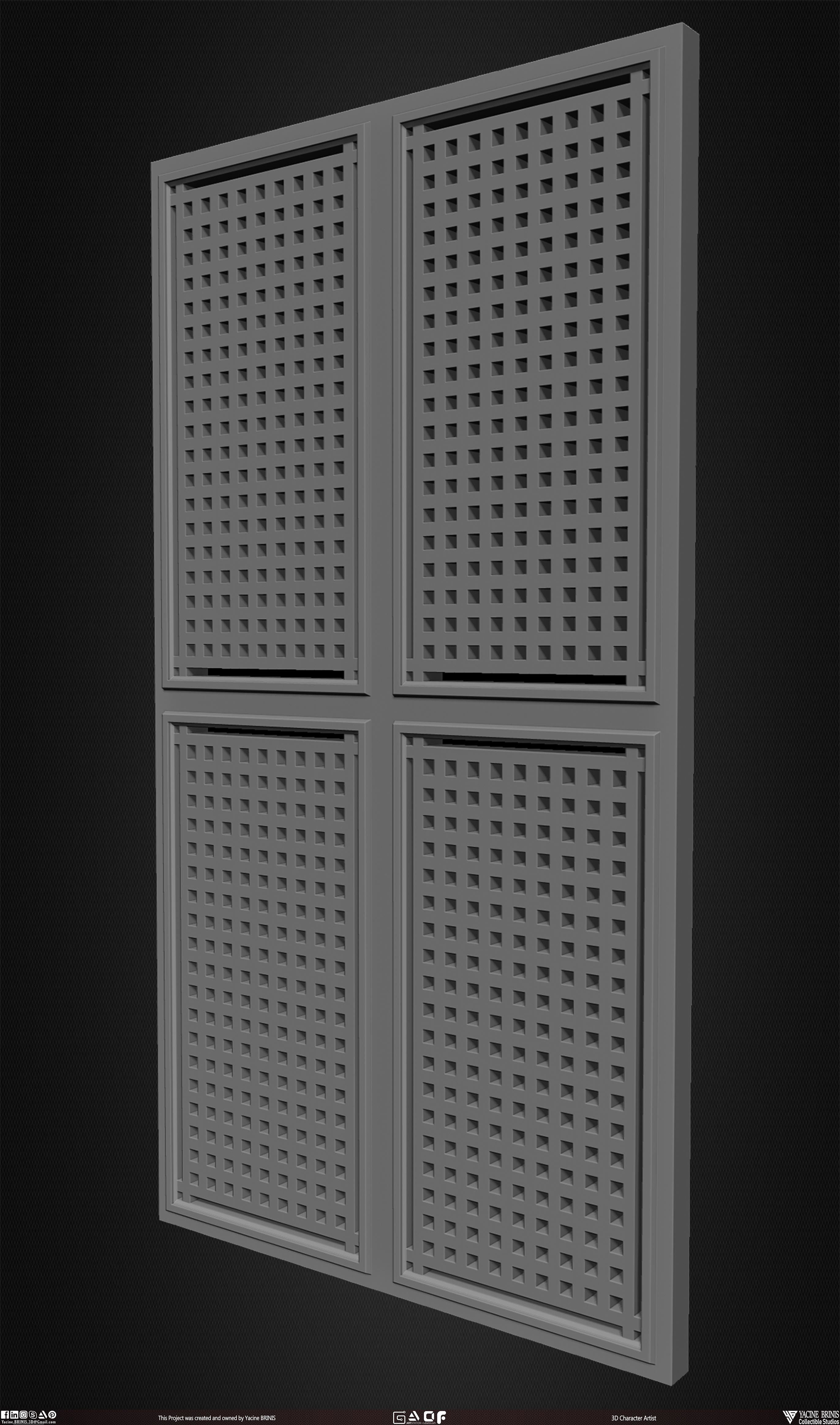 30 Doors Pack Vol 01 Low-poly 3D model_15