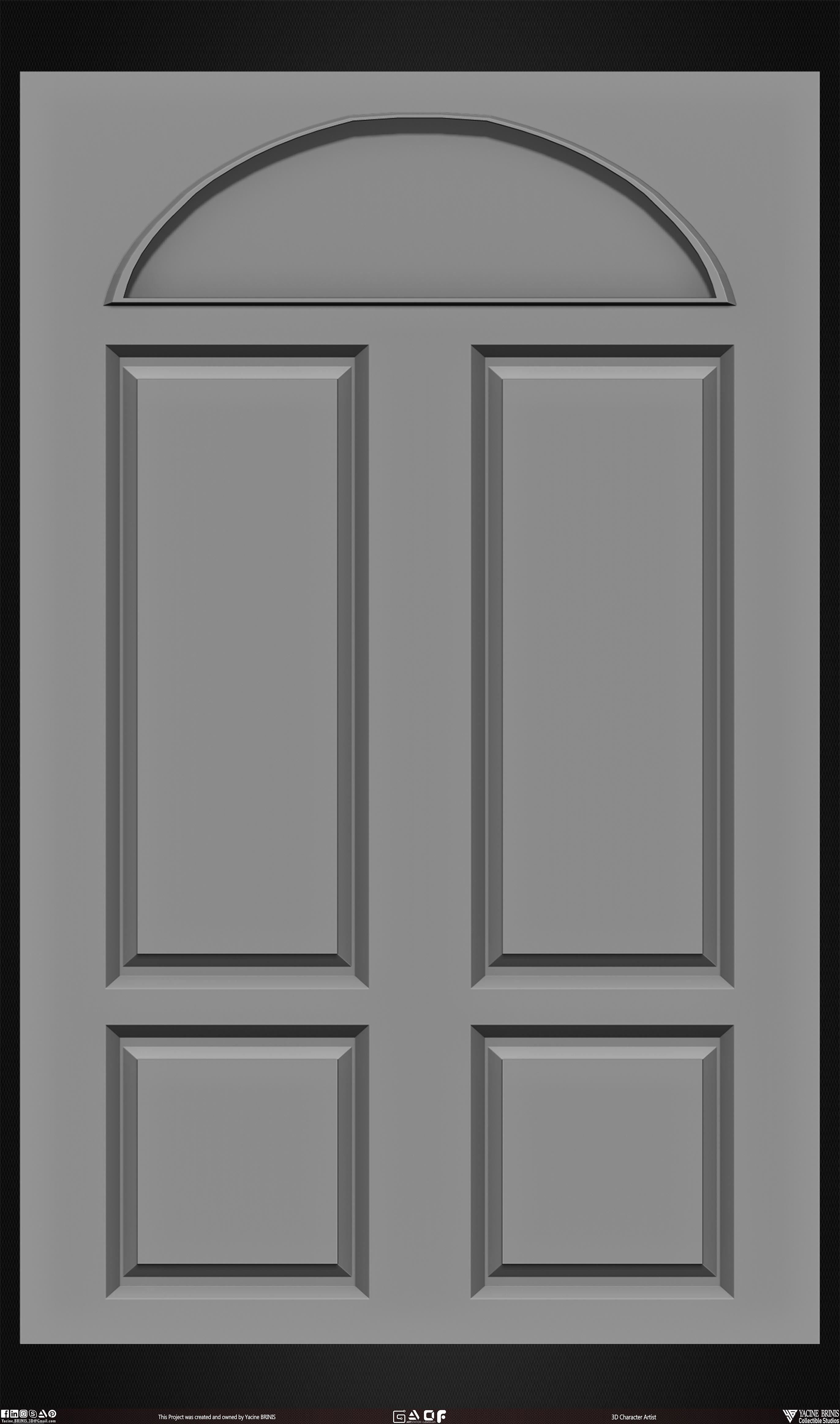 30 Doors Pack Vol 01 Low-poly 3D model_20