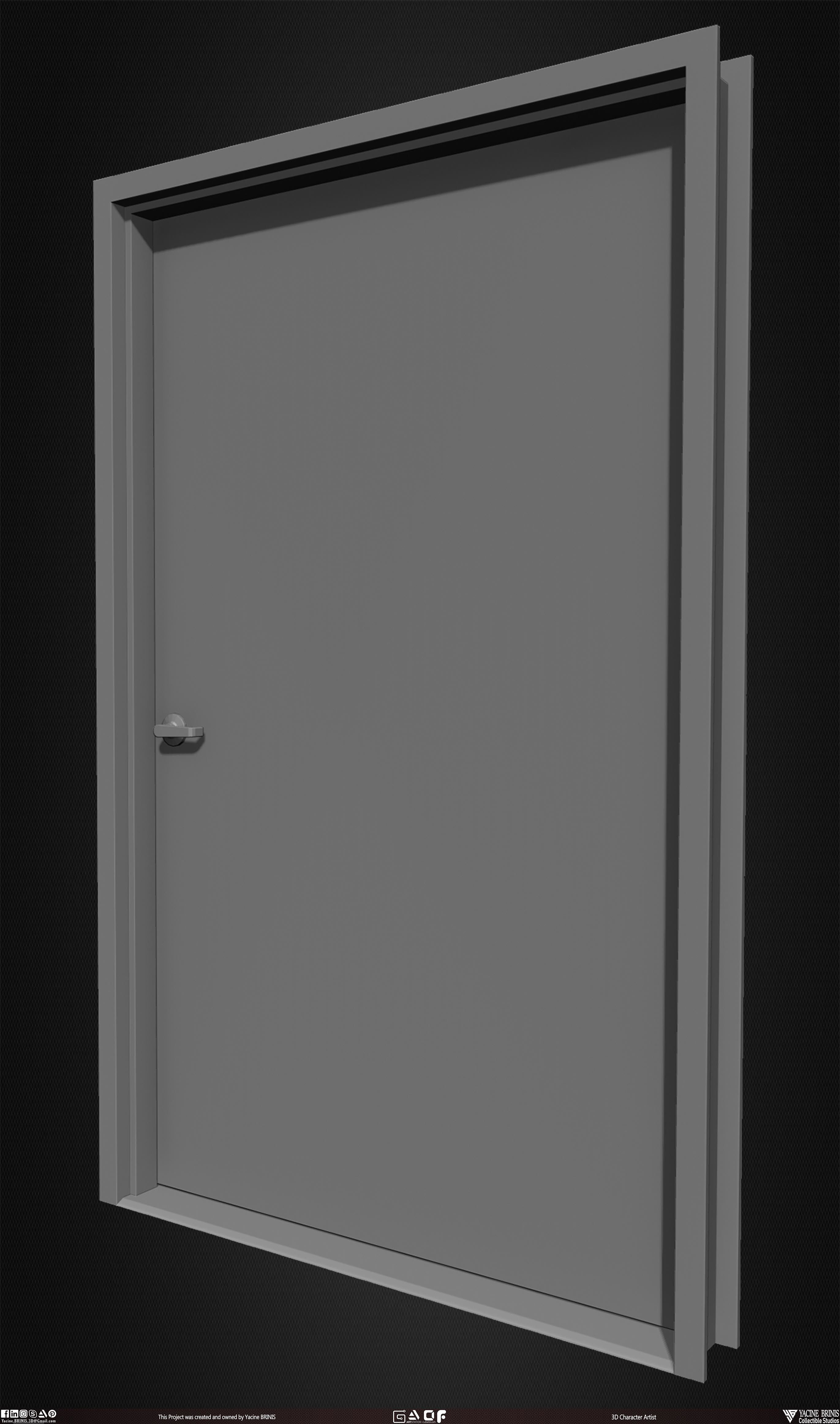 30 Doors Pack Vol 01 Low-poly 3D model_18