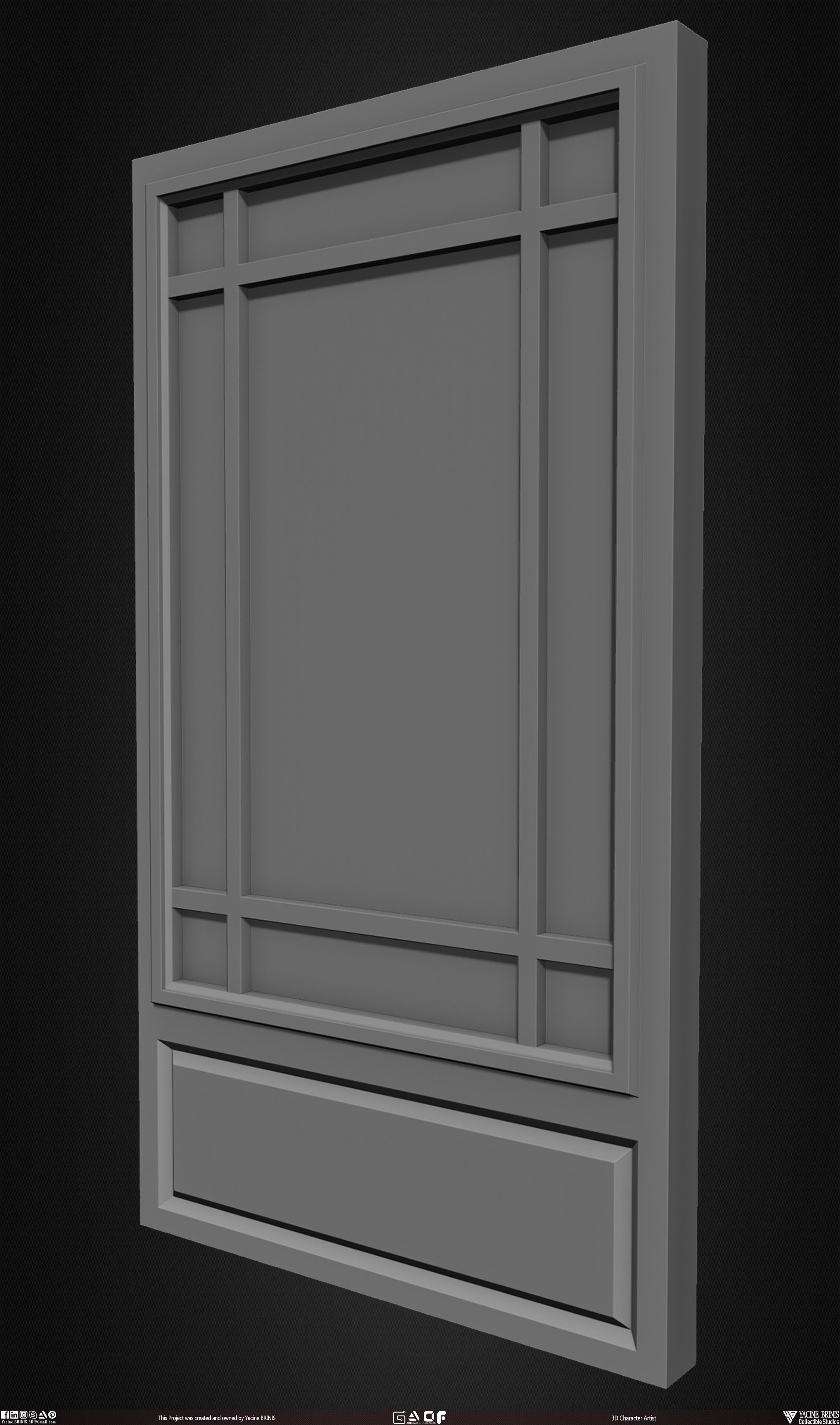 30 Doors Pack Vol 01 Low-poly 3D model_14