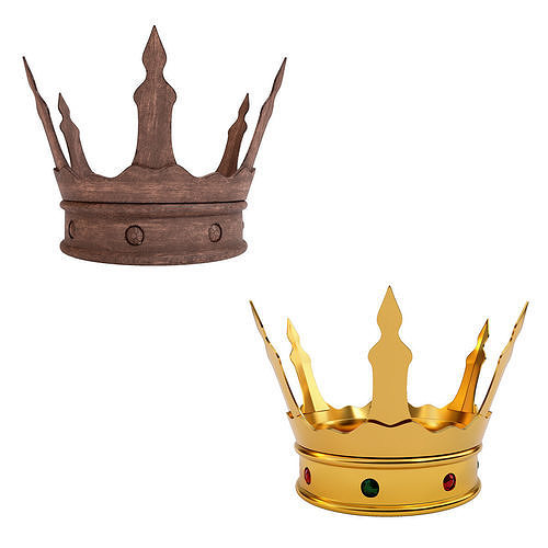 king crown ornament 3d model   3D model