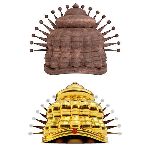 Indian king crown 3d model  3D model
