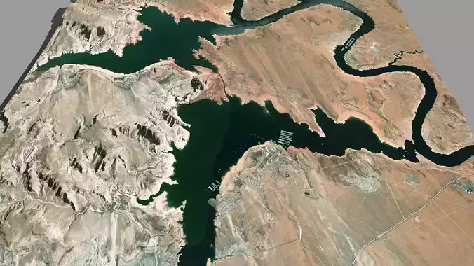 Antelope Island Utah USA 3D model