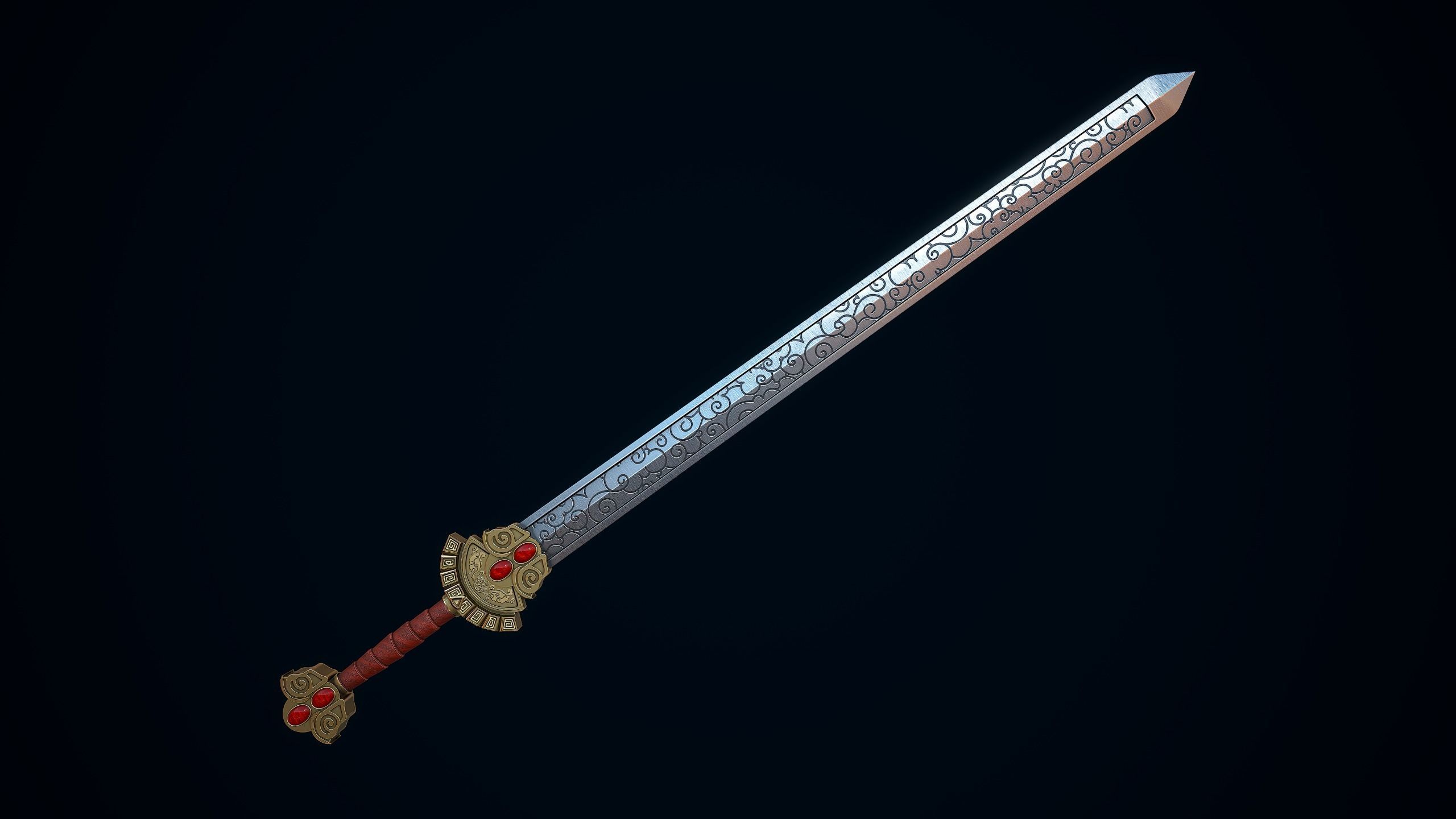 Sword of Heaven Low-poly 3D model_3