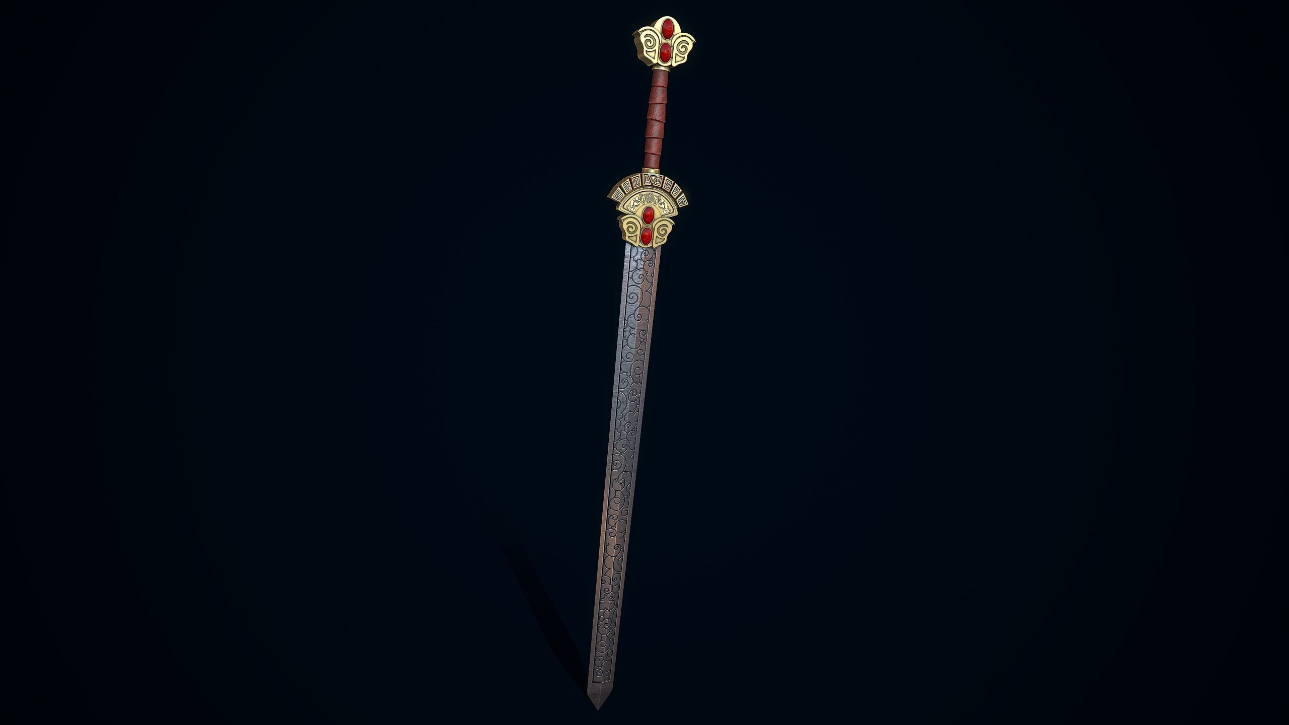 Sword of Heaven Low-poly 3D model_8