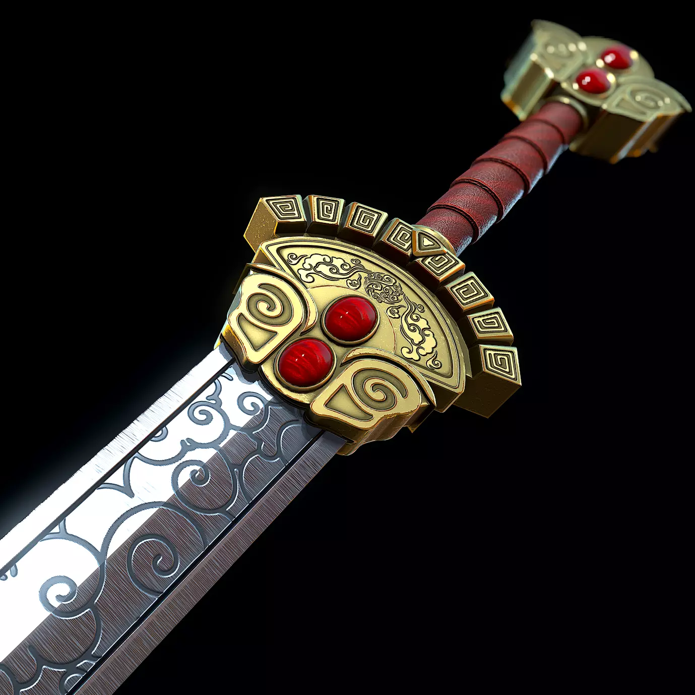 Sword of Heaven Low-poly 3D model