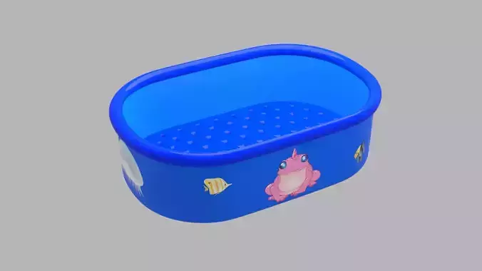 Inflatable pool outdoor 2 3D model