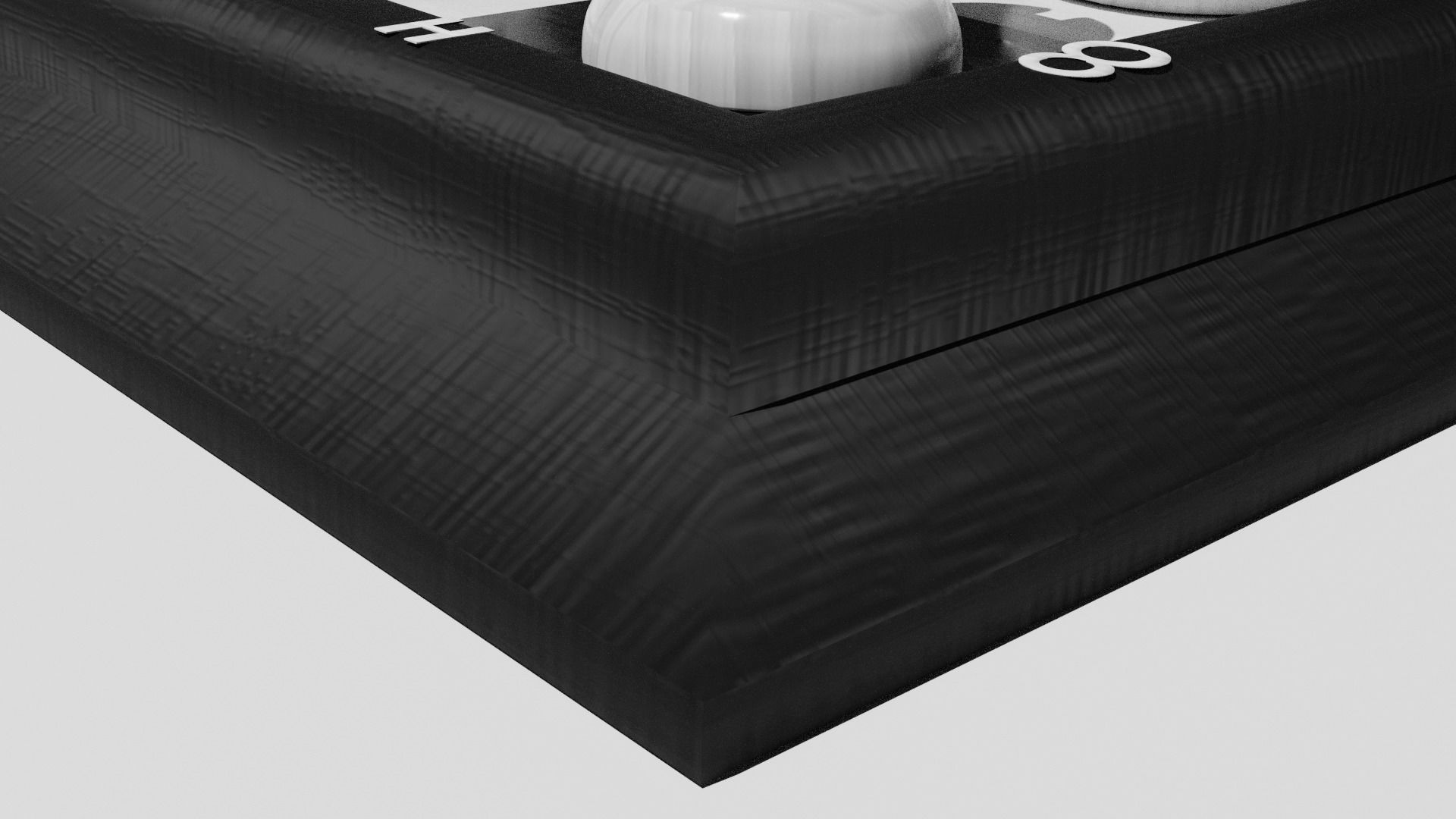 Chess Set board with pieces 3D model_34