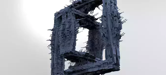 Cube Space station Huge 8 3