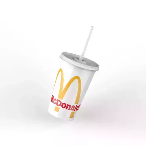Paper Cup Soda cola 3D model high quality