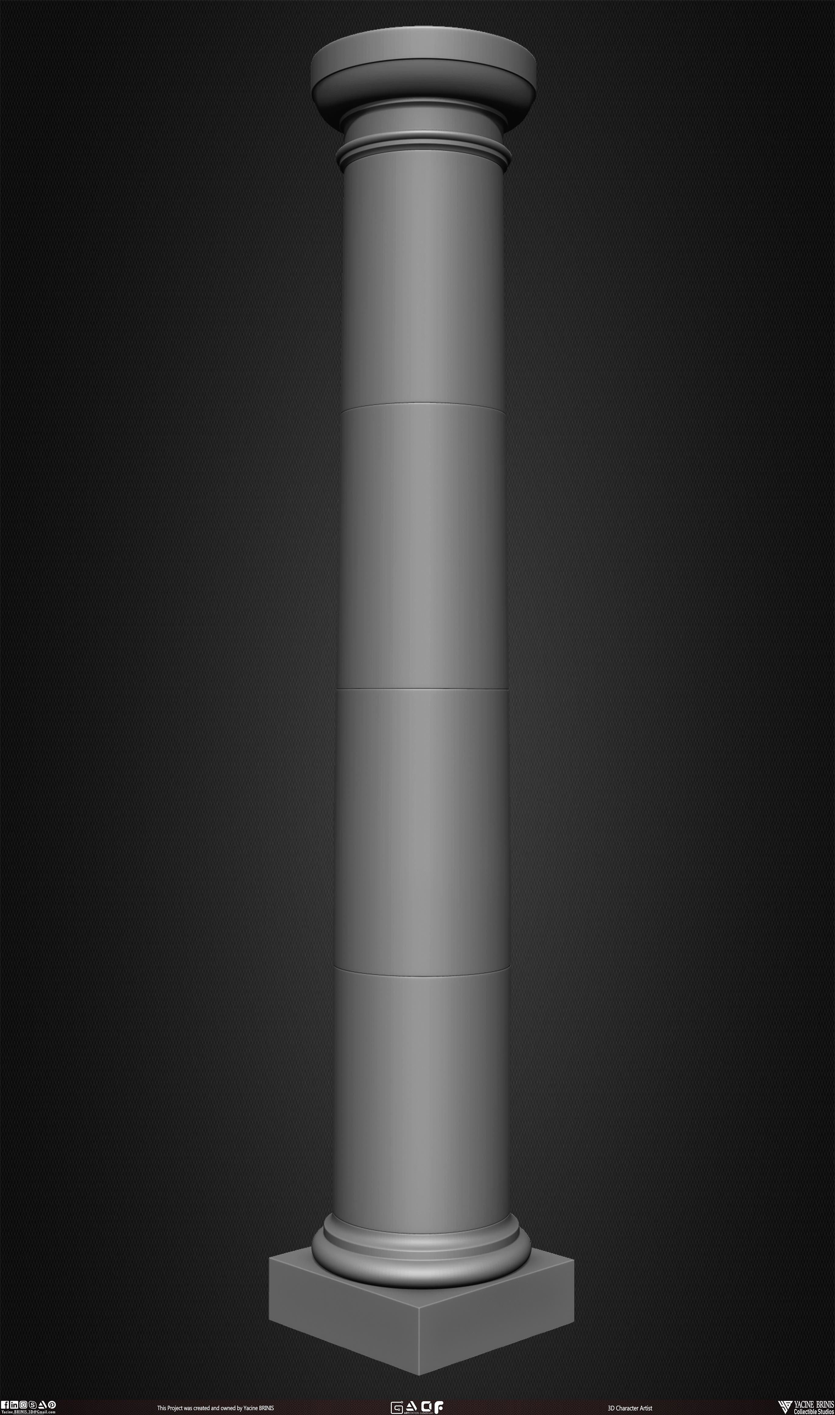 20 Columns Pack Vol 01 Low-poly 3D model_27