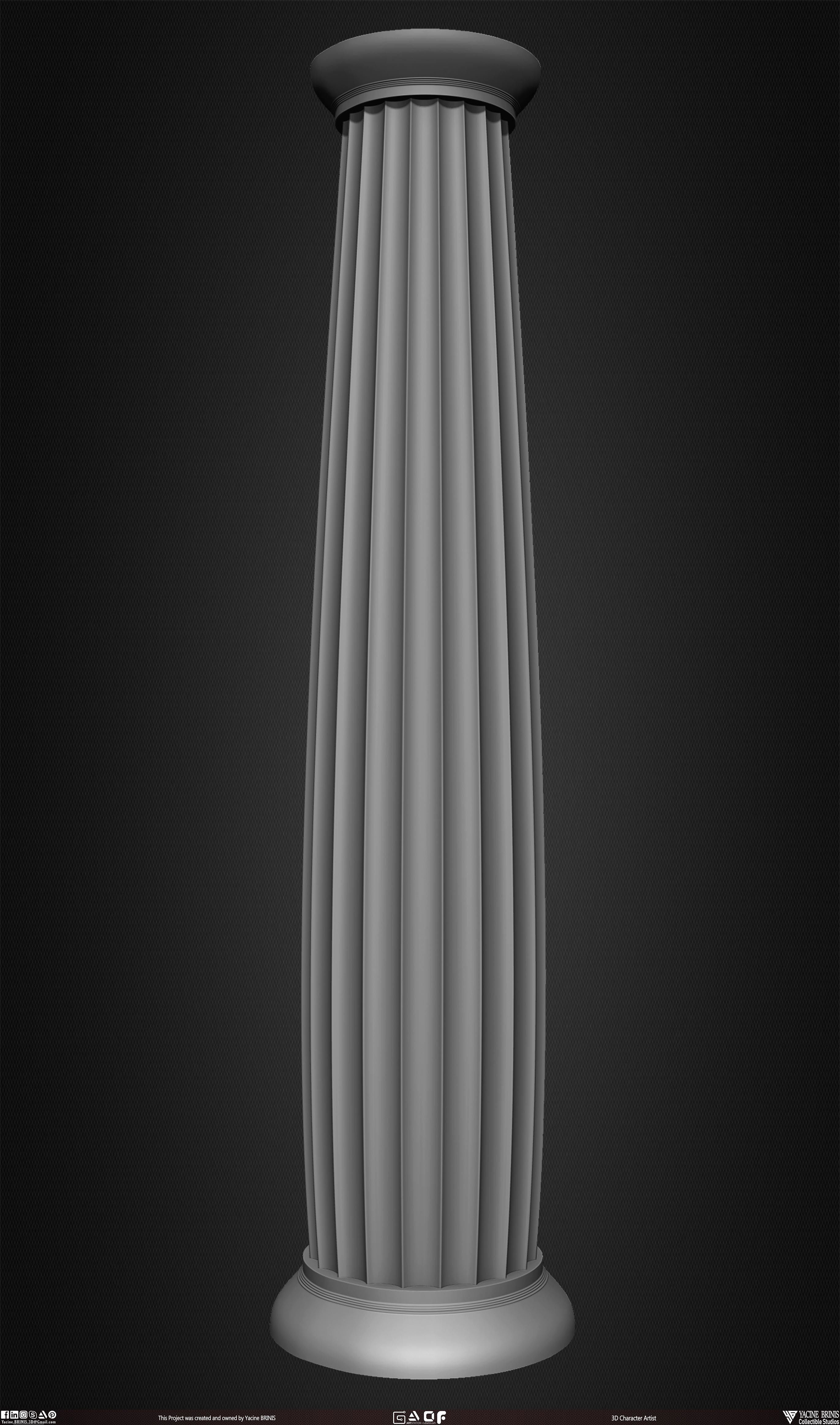 20 Columns Pack Vol 01 Low-poly 3D model_22