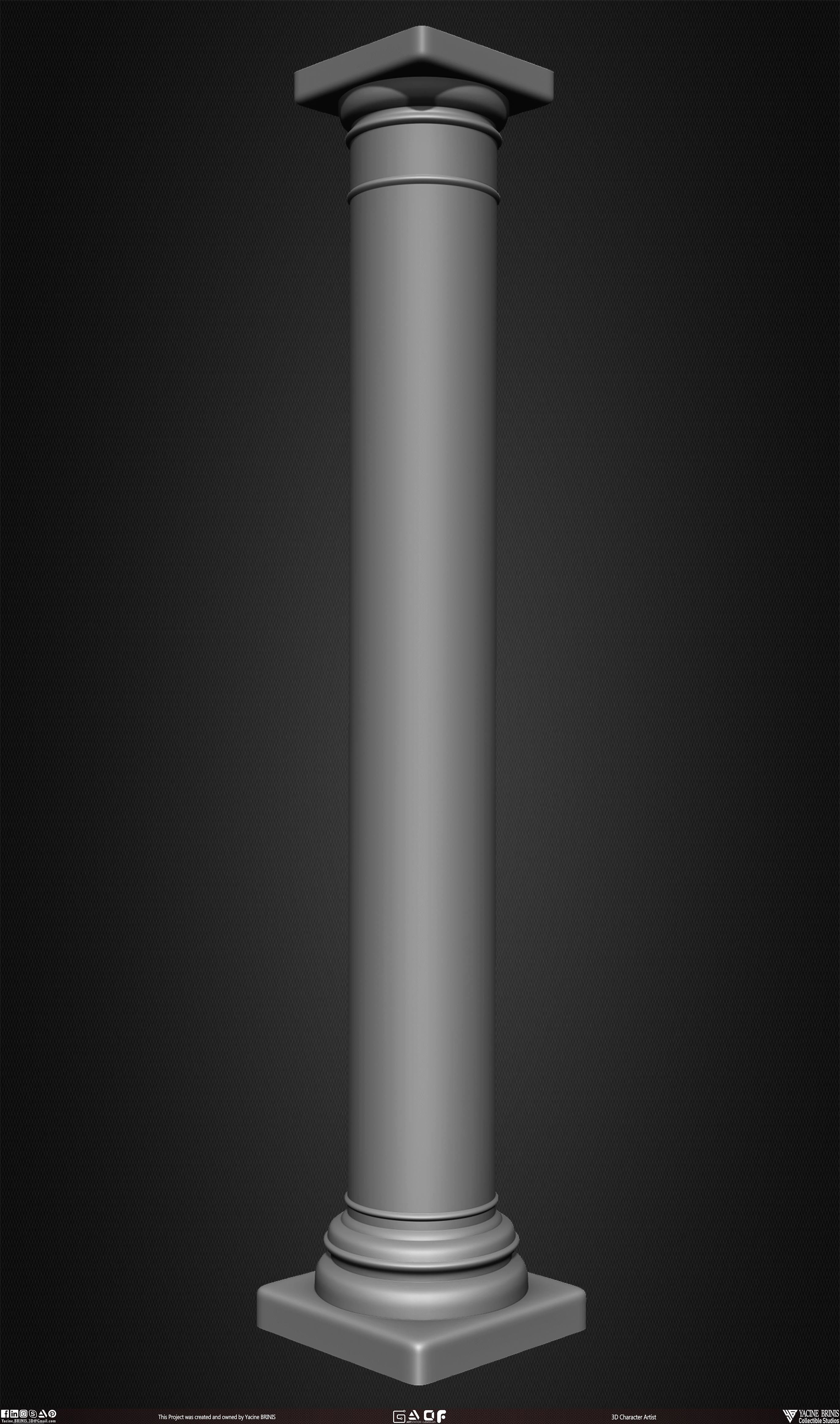 20 Columns Pack Vol 01 Low-poly 3D model_18