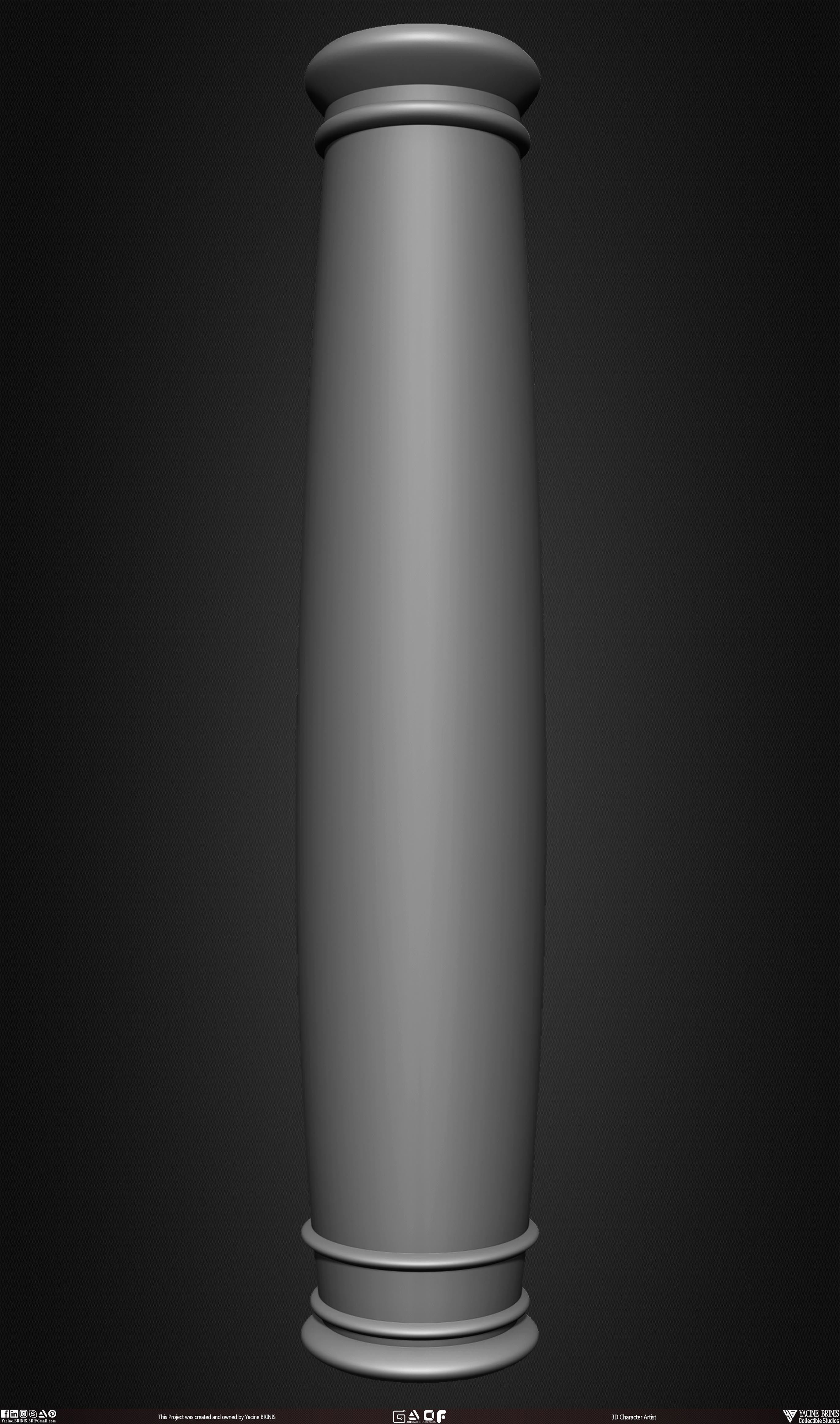 20 Columns Pack Vol 01 Low-poly 3D model_20