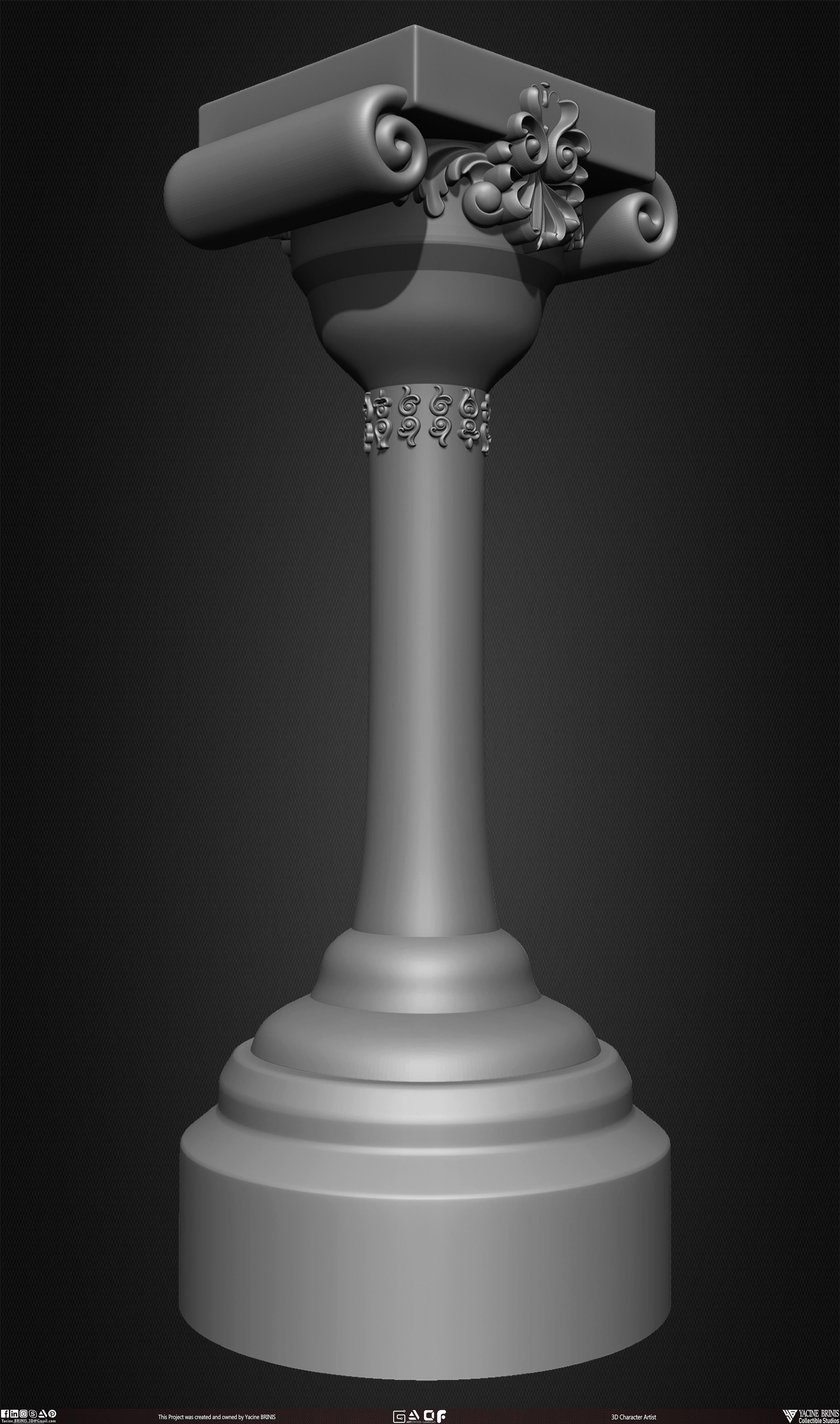 20 Columns Pack Vol 01 Low-poly 3D model_14