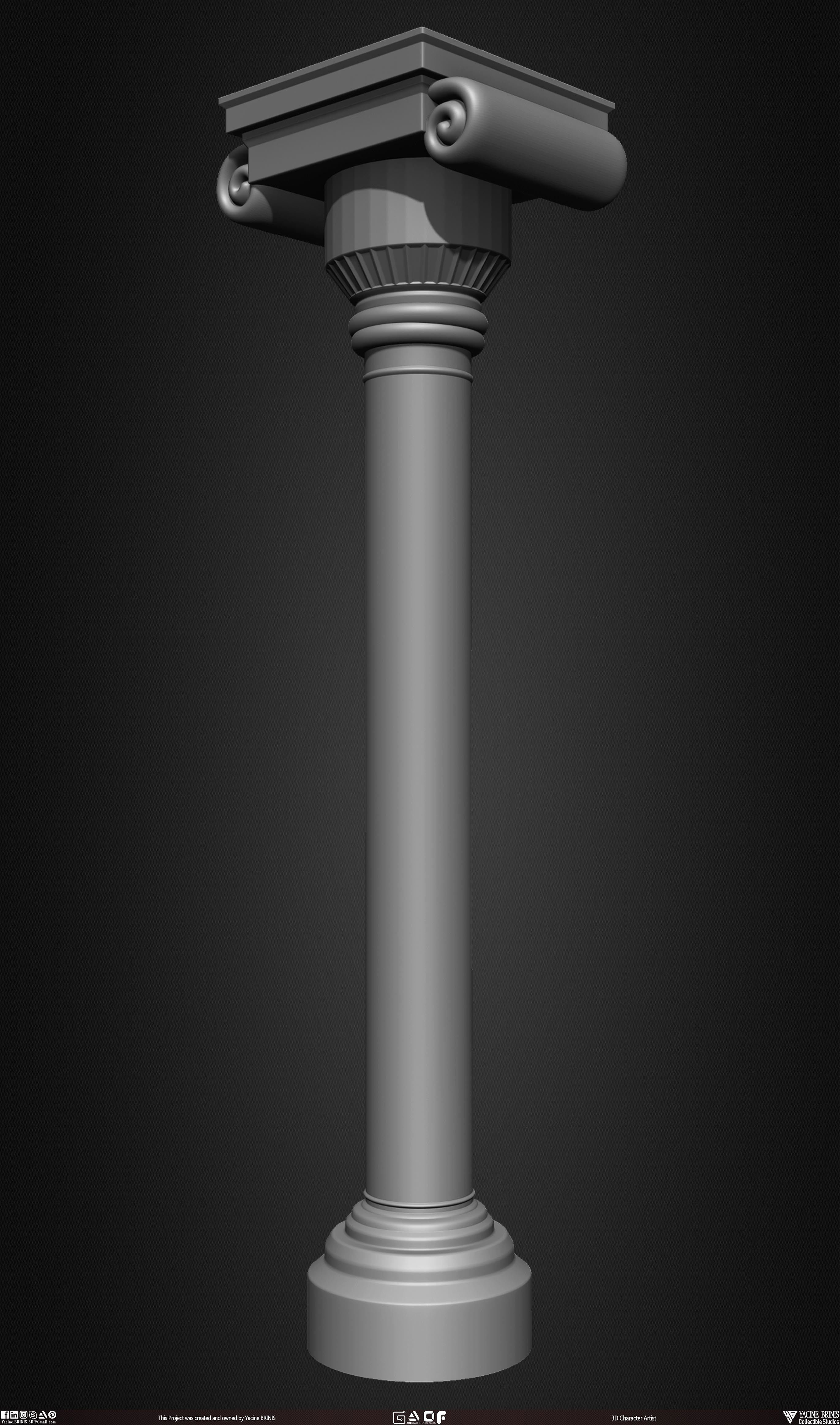 20 Columns Pack Vol 01 Low-poly 3D model_11