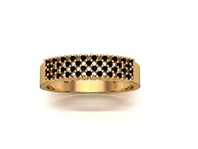 Jewelry gold ring with diamonds