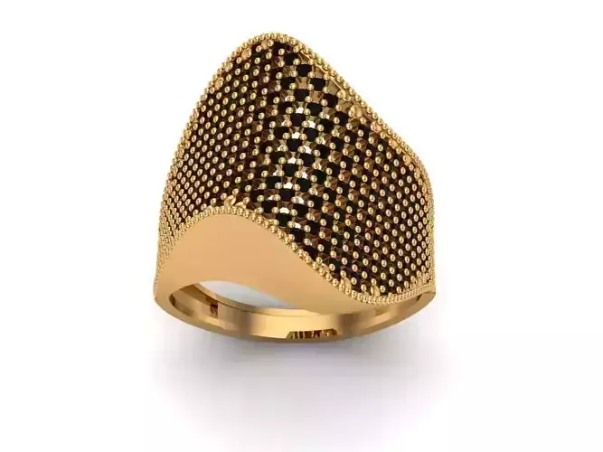 Jewelry gold ring with diamonds